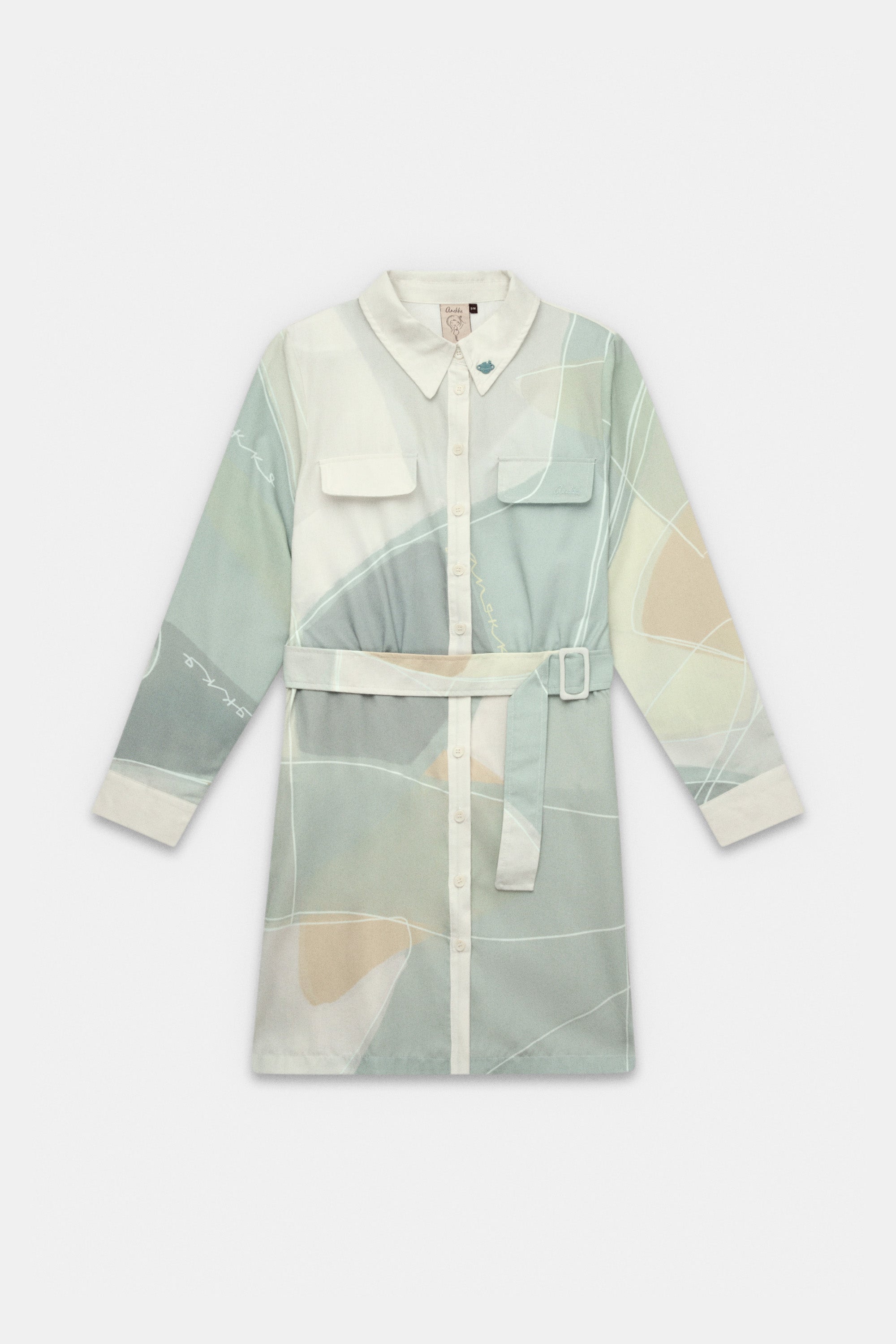 Robe à manches longues rose