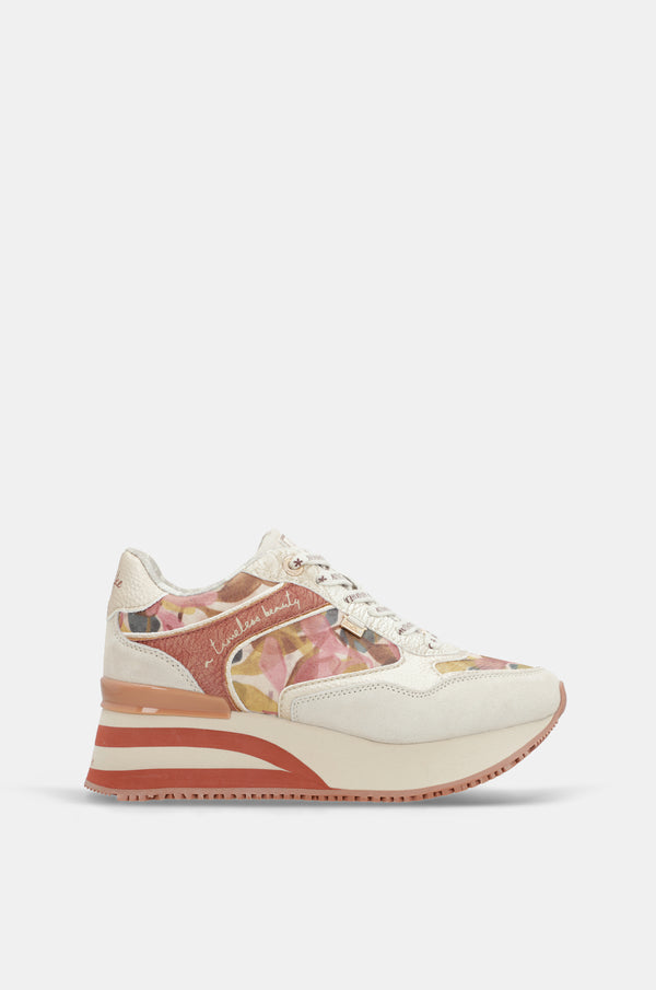 Sneakers roses et beige Bloom