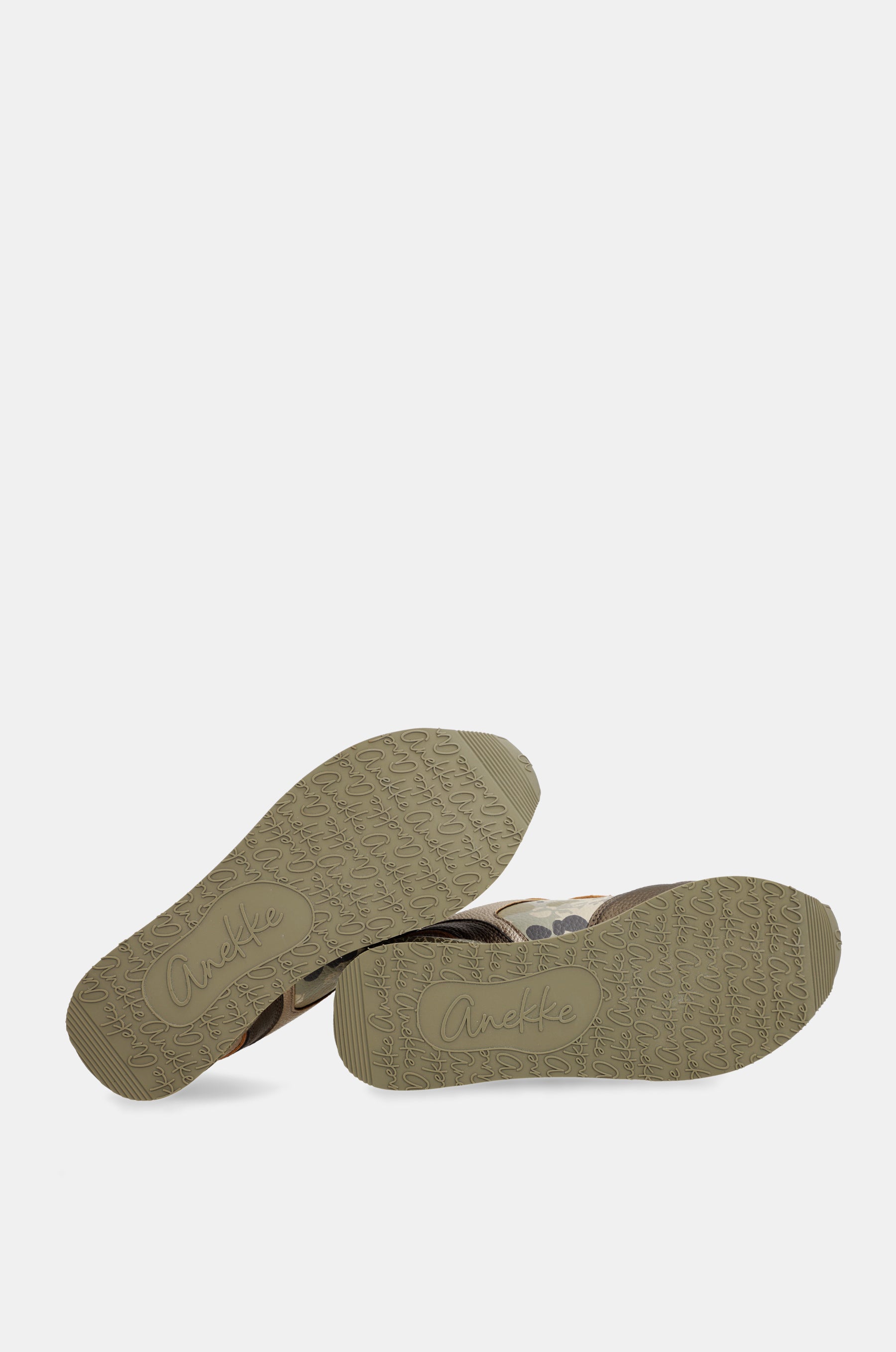 Sneakers beige et cuivrés