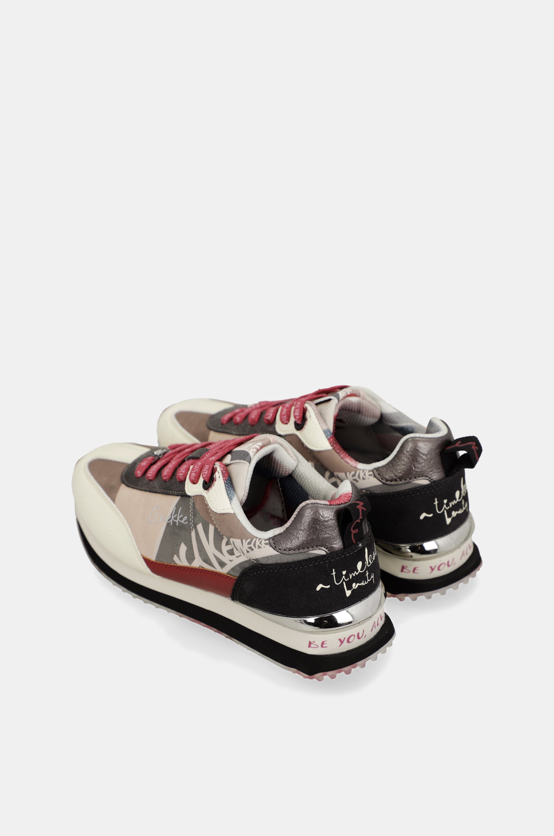 Sneakers roses et blancs