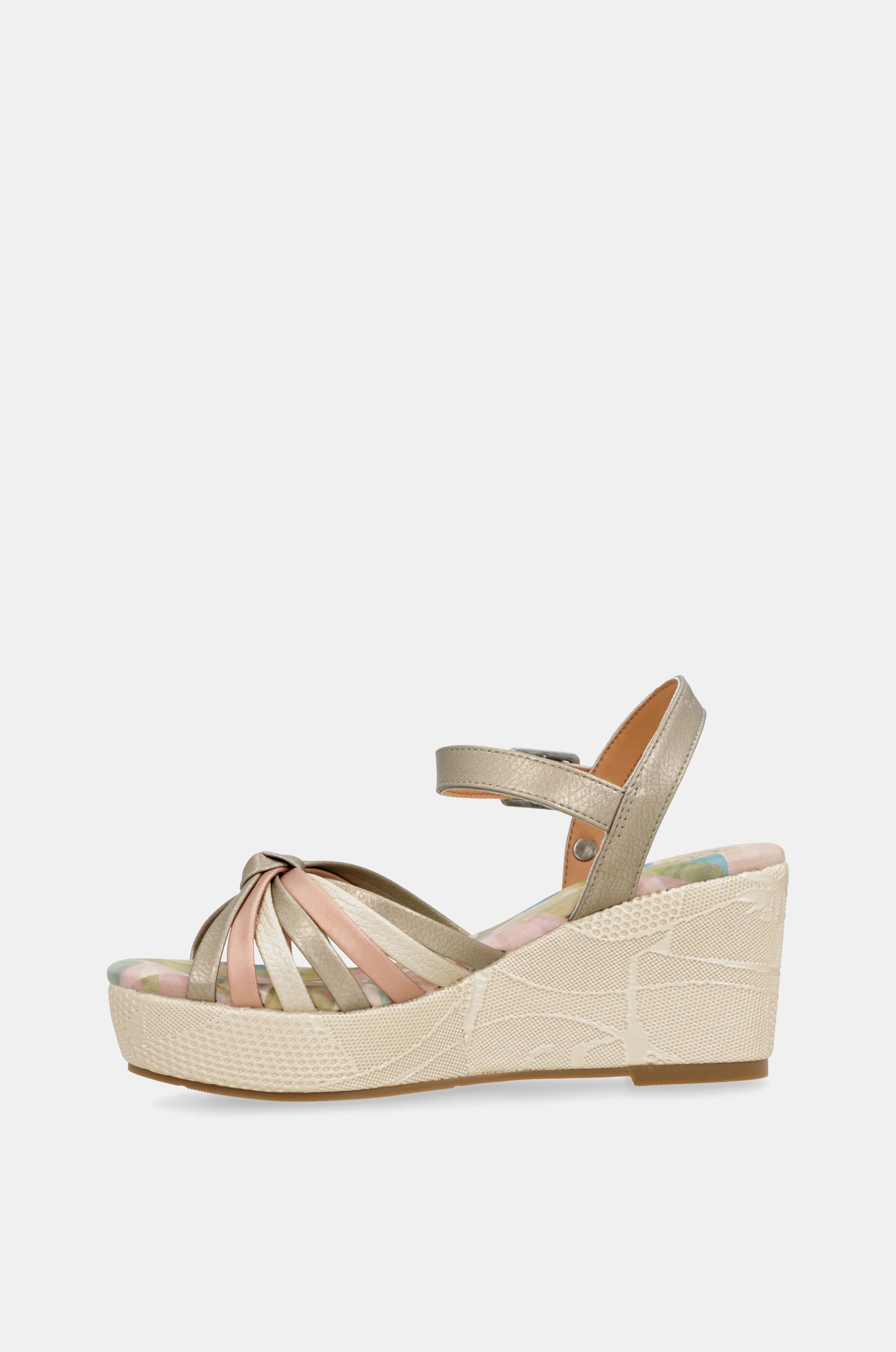 Sandales croisées imprimées Bloom