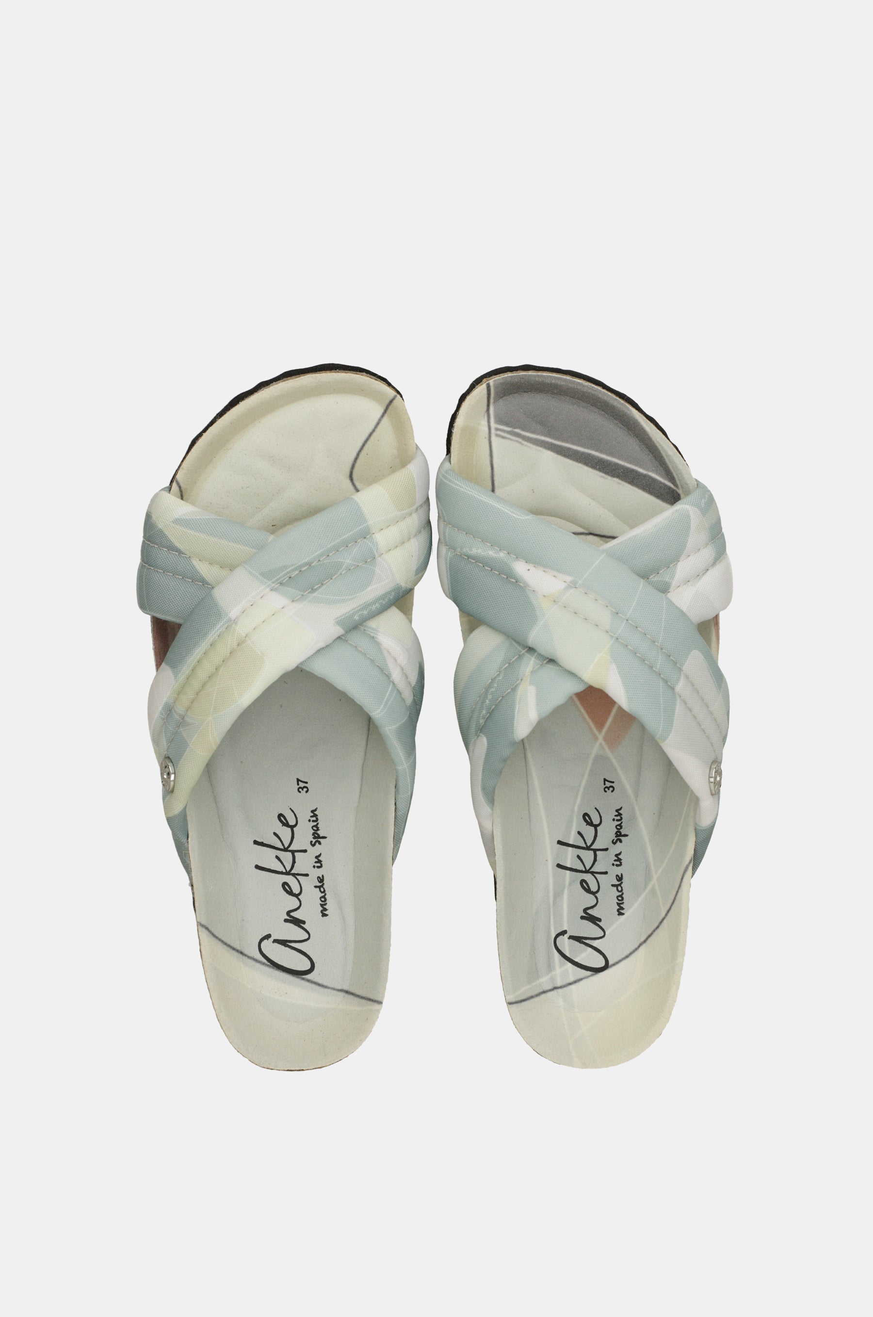 Sandales croisées bleues