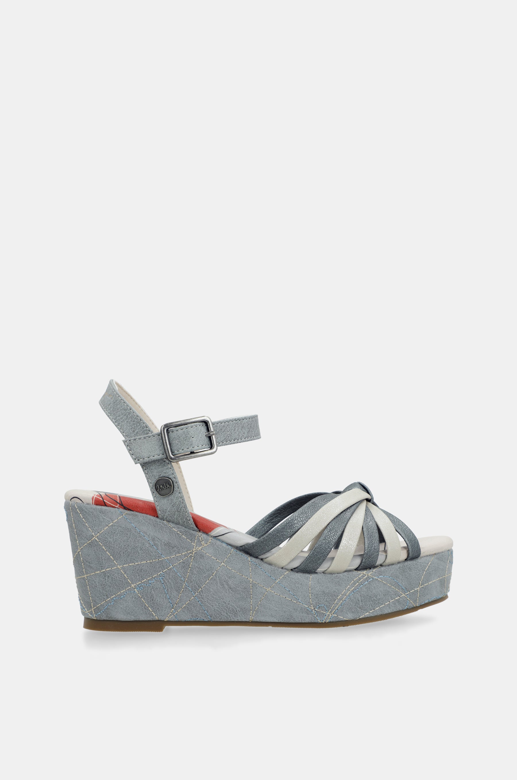 Sandales croisées bleues Auralis