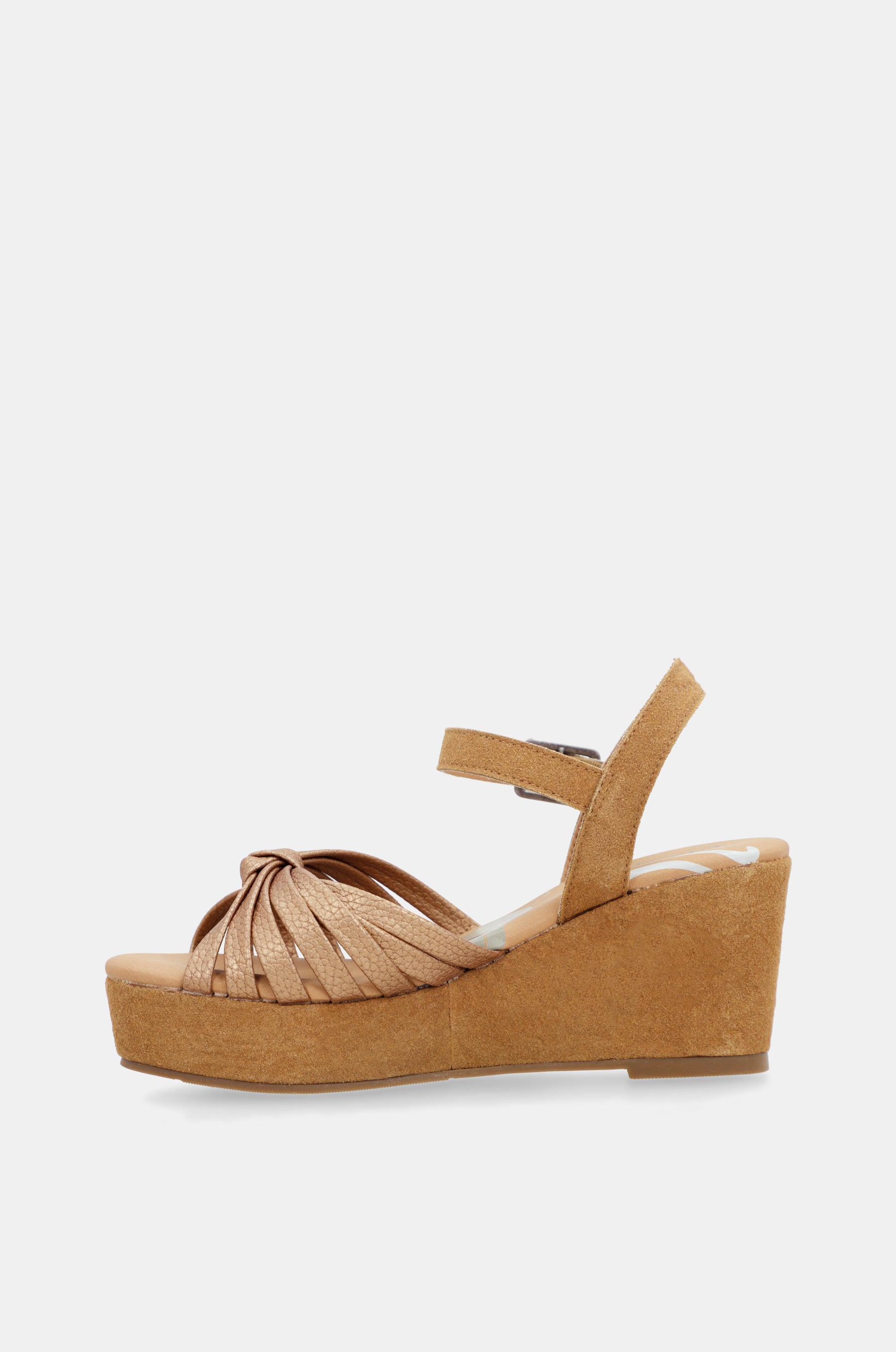 Sandales croisées couleur cannelle Gaia