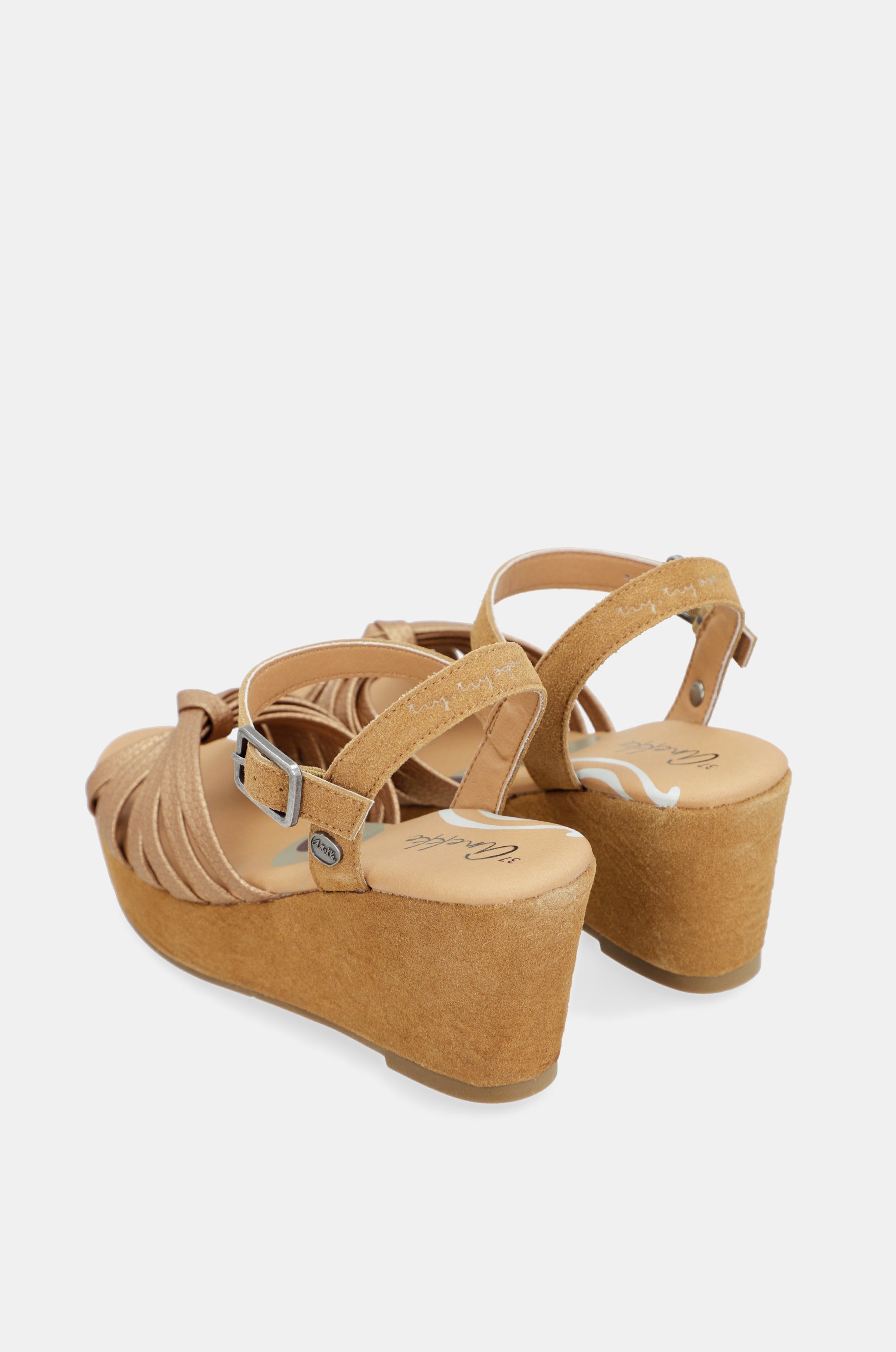 Sandales croisées couleur cannelle Gaia