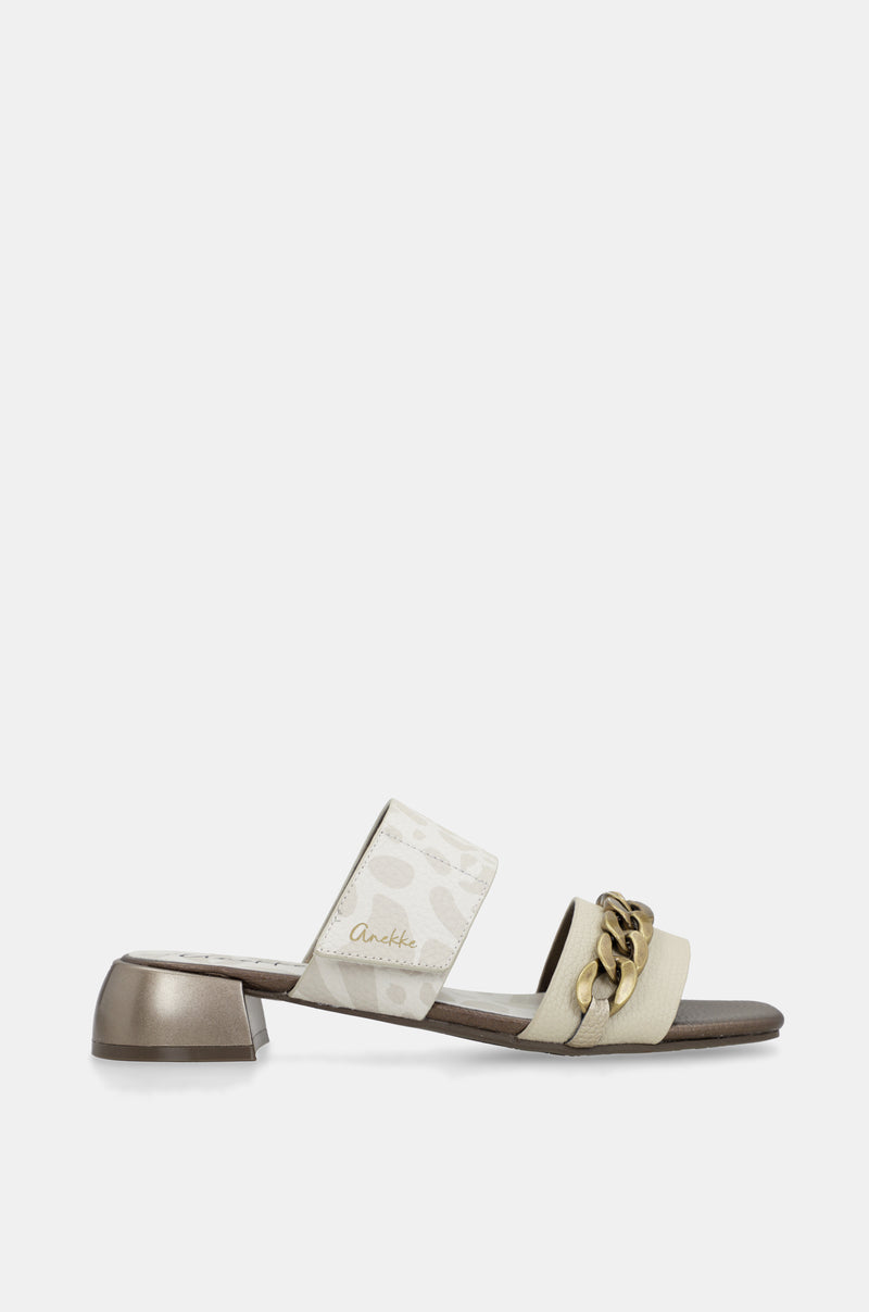 Sandales à talon et maillons Gaia