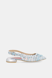 Ballerines slingback bleues