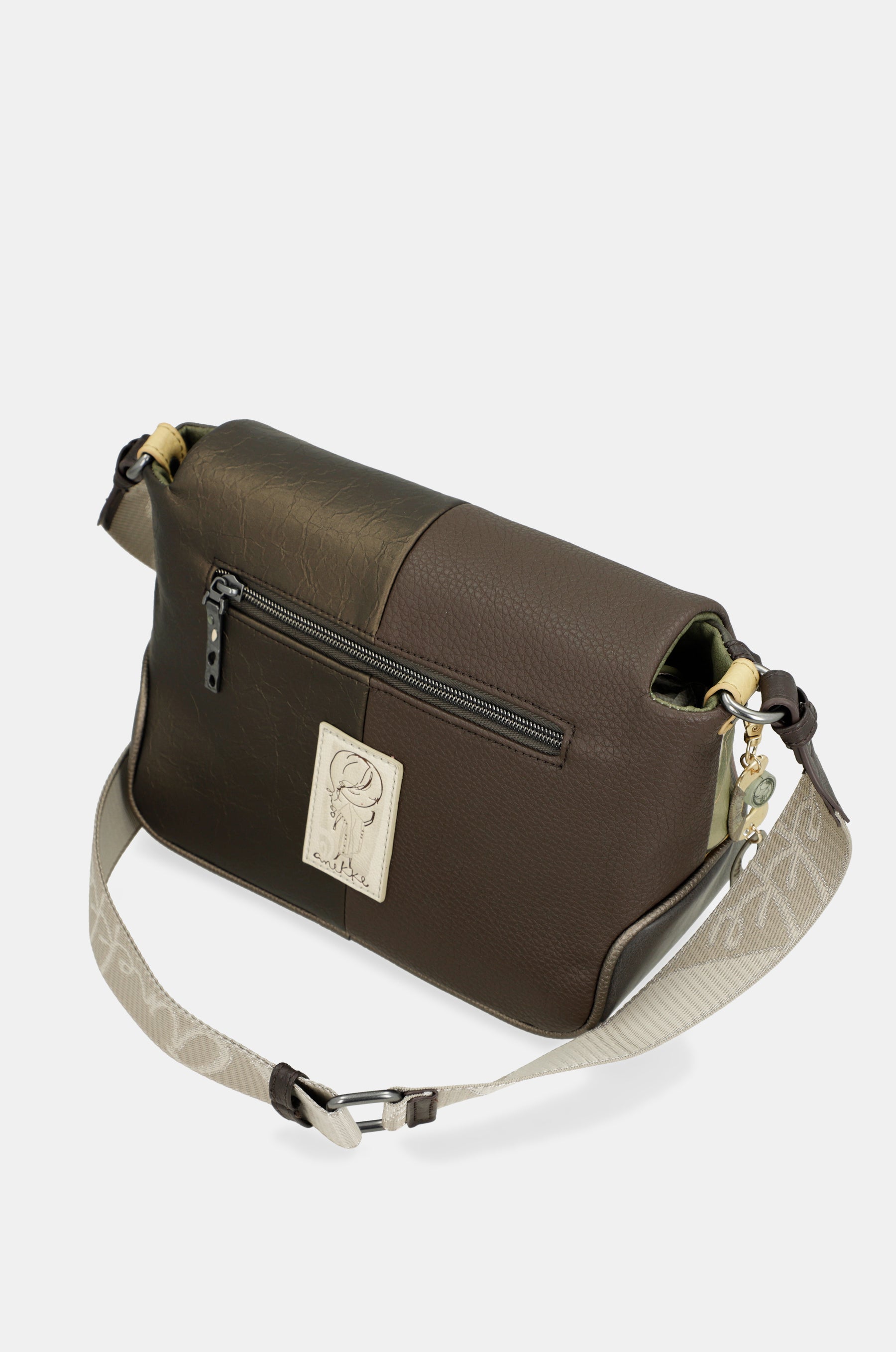 Sac à bandoulière imprimé Amphora avec rabat