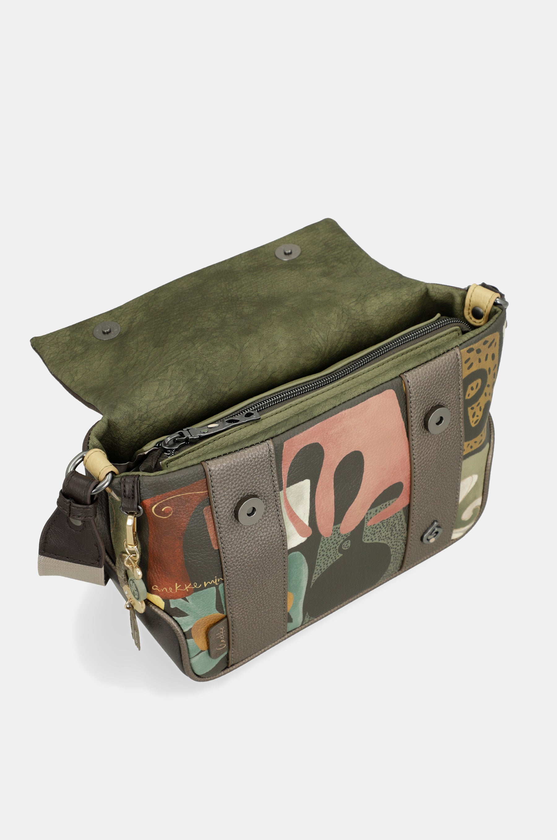 Sac à bandoulière imprimé Amphora avec rabat