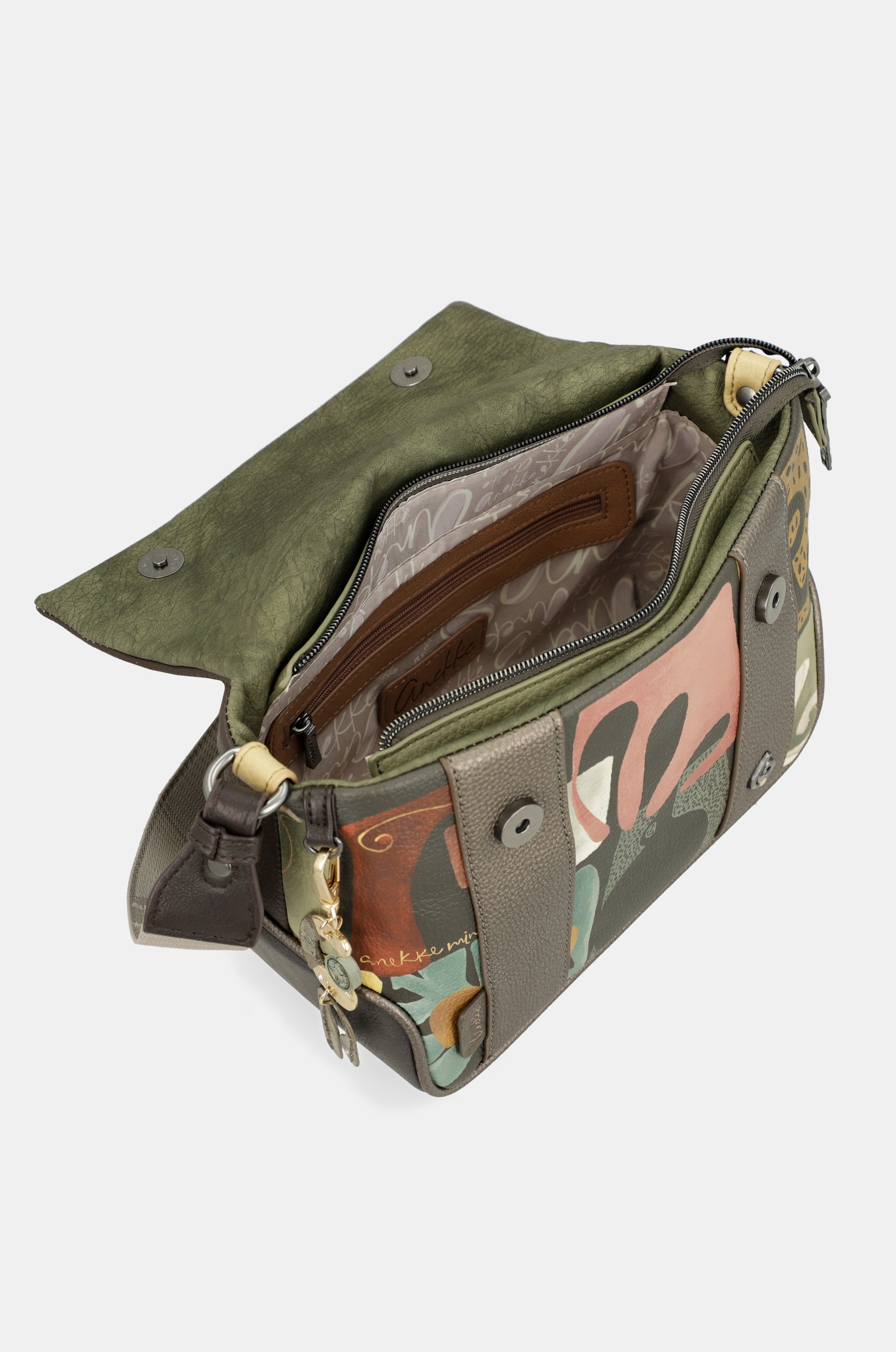 Sac à bandoulière imprimé Amphora avec rabat