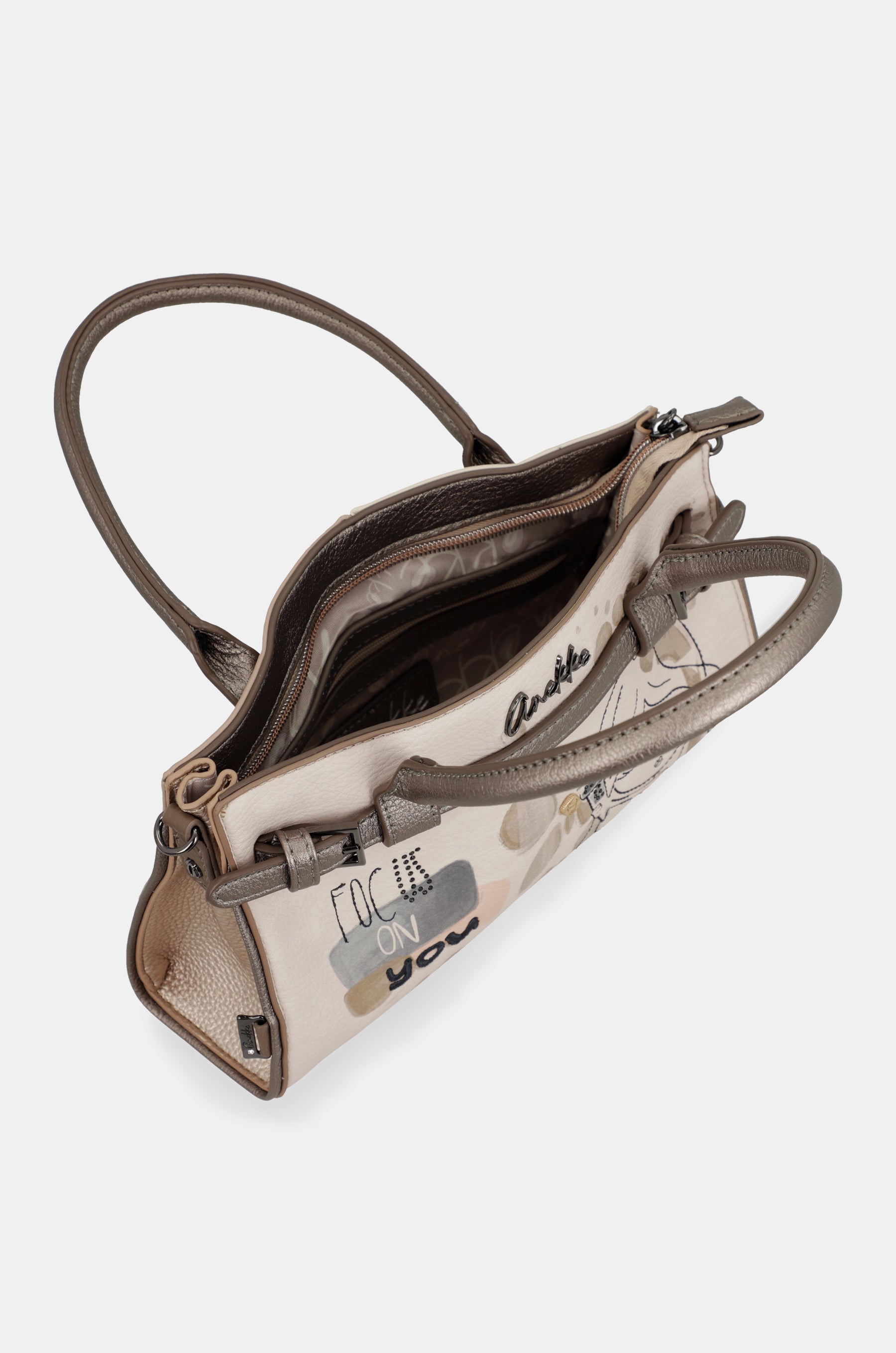 Sac à bandoulière Olympia avec deux anses et une bandoulière