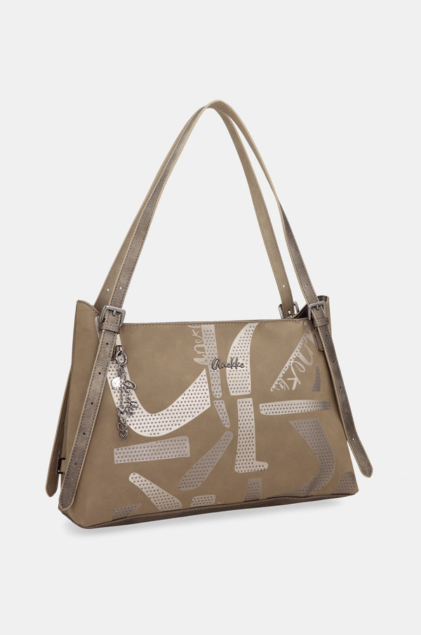 Sac porté épaule Taupe