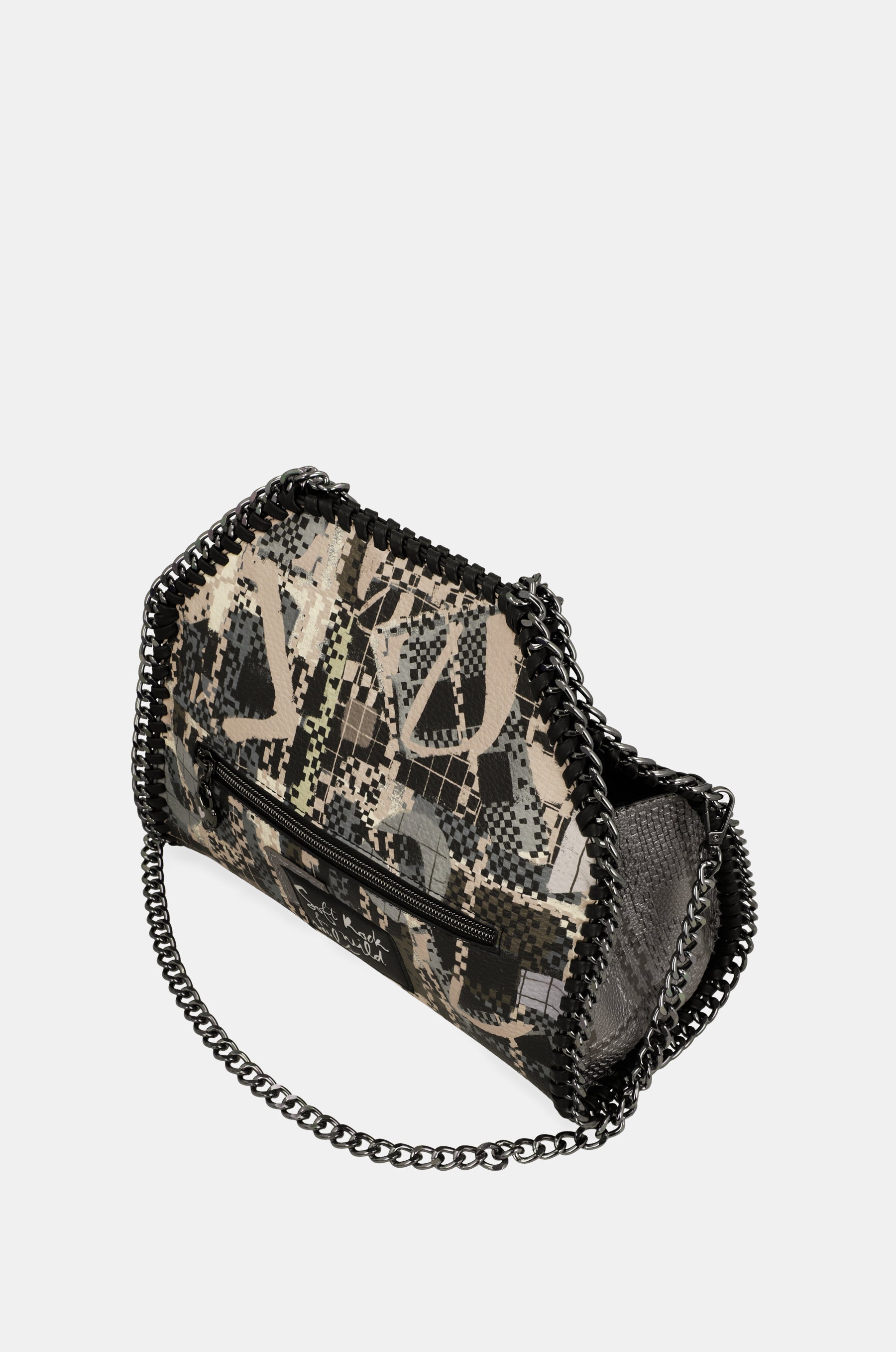 Sac porté épaule à anse métallique Iron