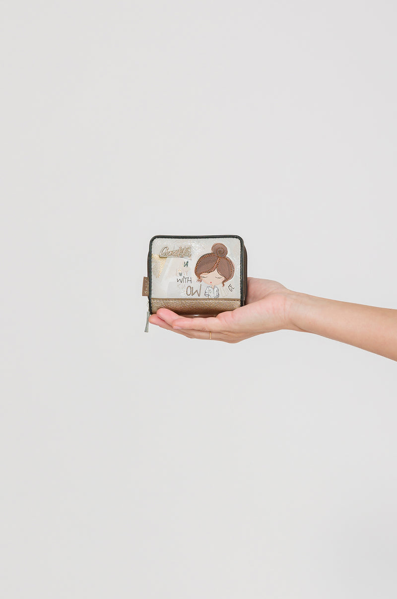 Petit portefeuille rigide RFID Sophia