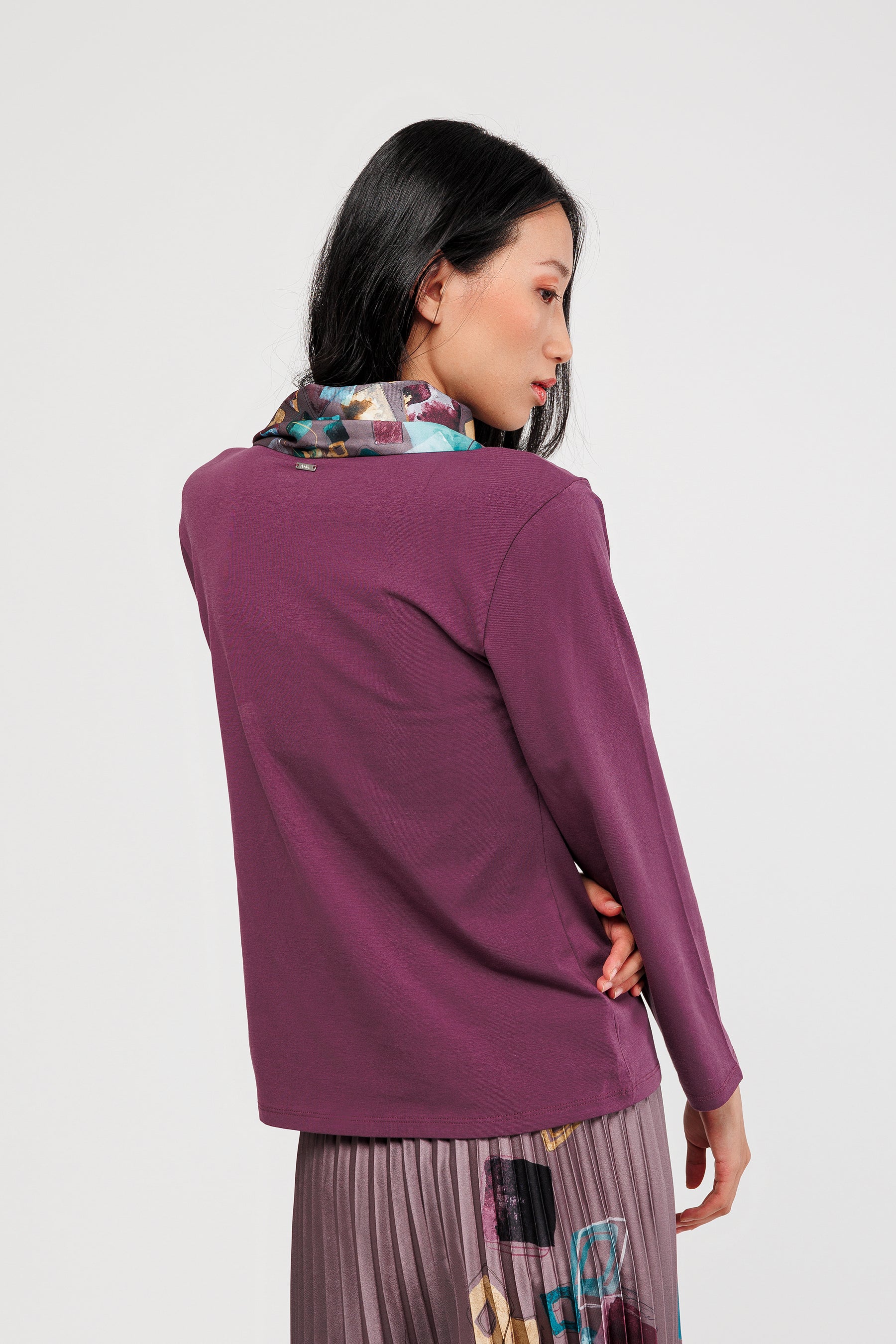 T-shirt violet Evolution