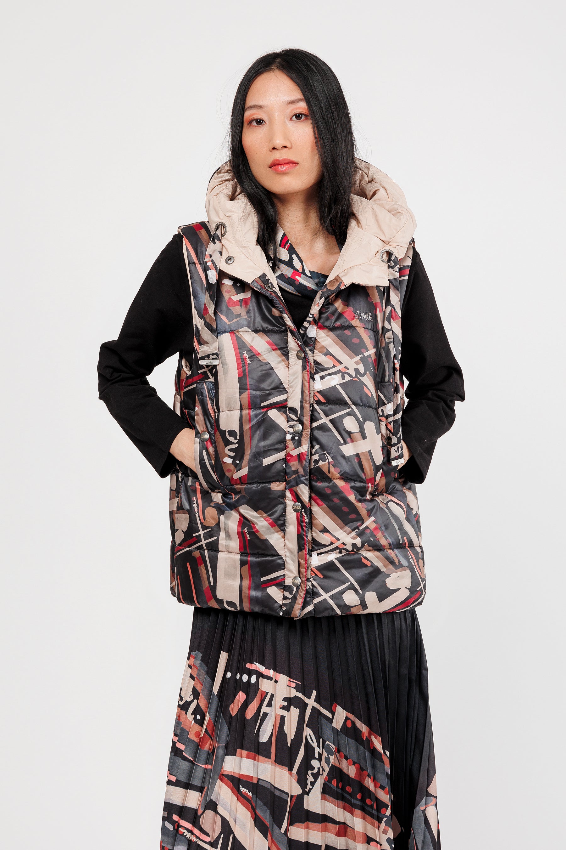 Veste sans manches réversible Mademoiselle