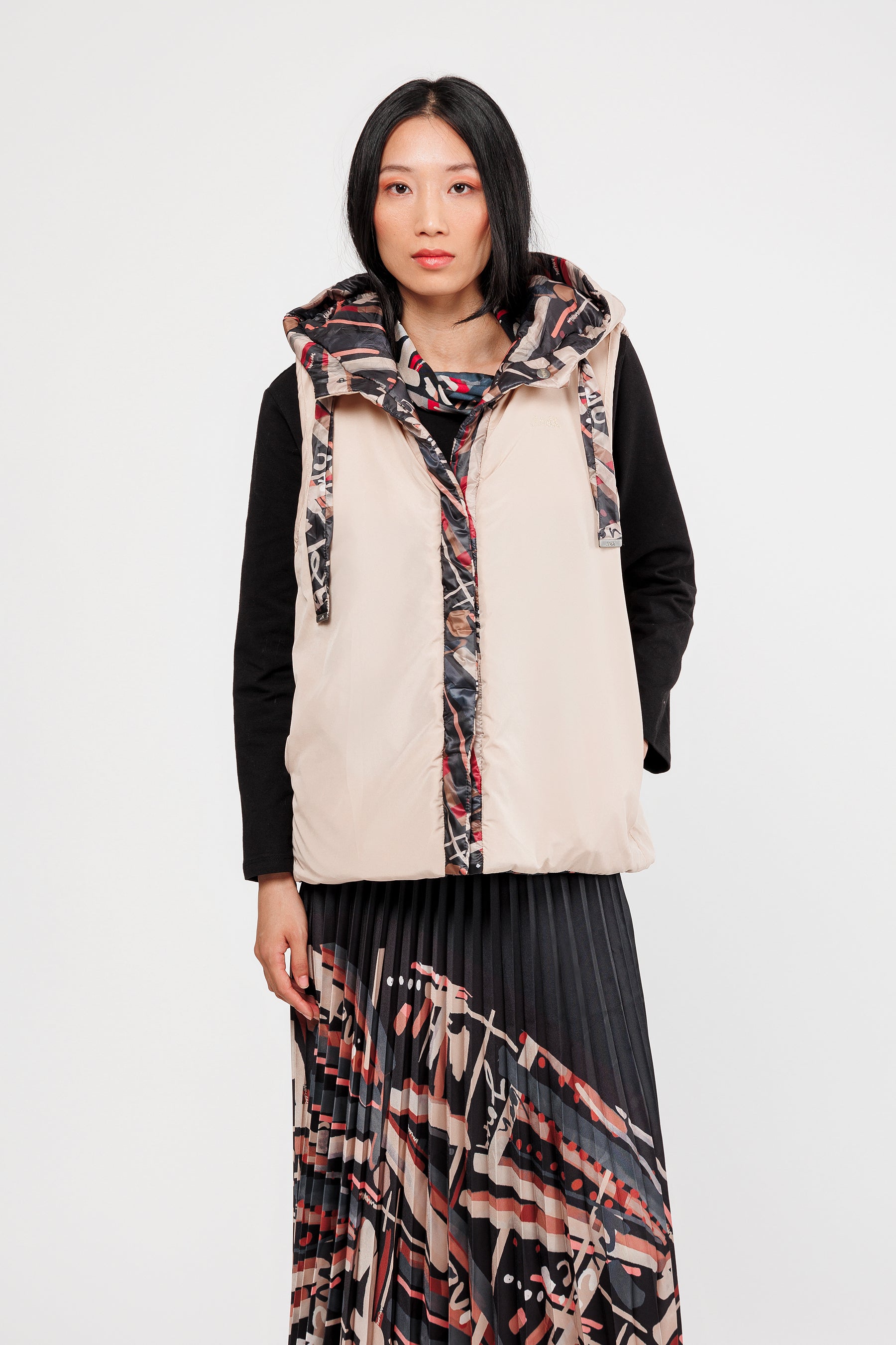 Veste sans manches réversible Mademoiselle