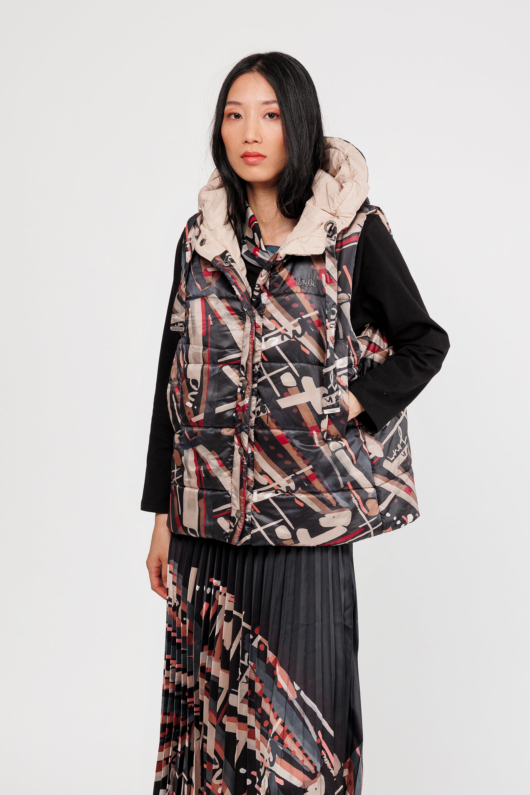 Veste sans manches réversible Mademoiselle