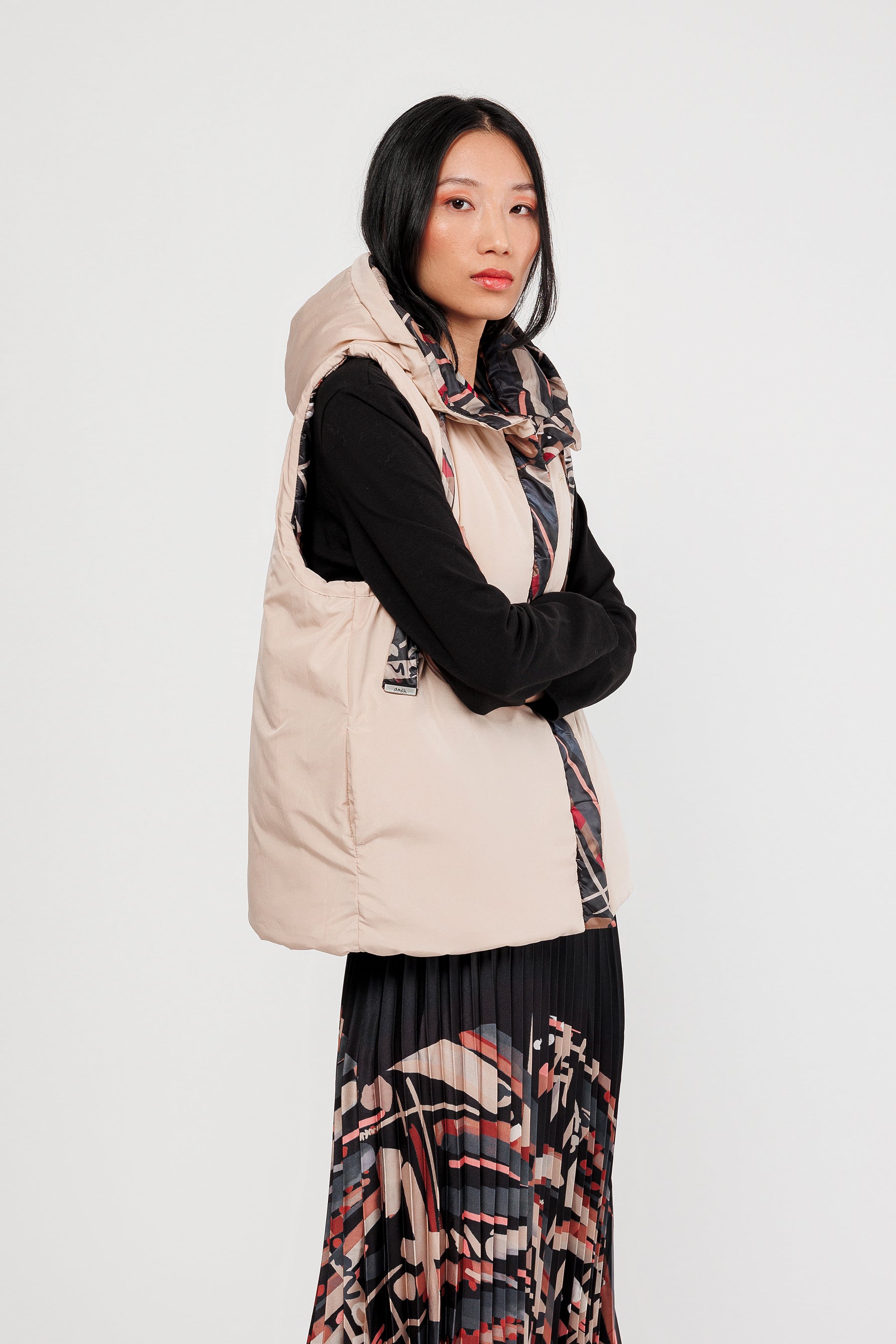 Veste sans manches réversible Mademoiselle