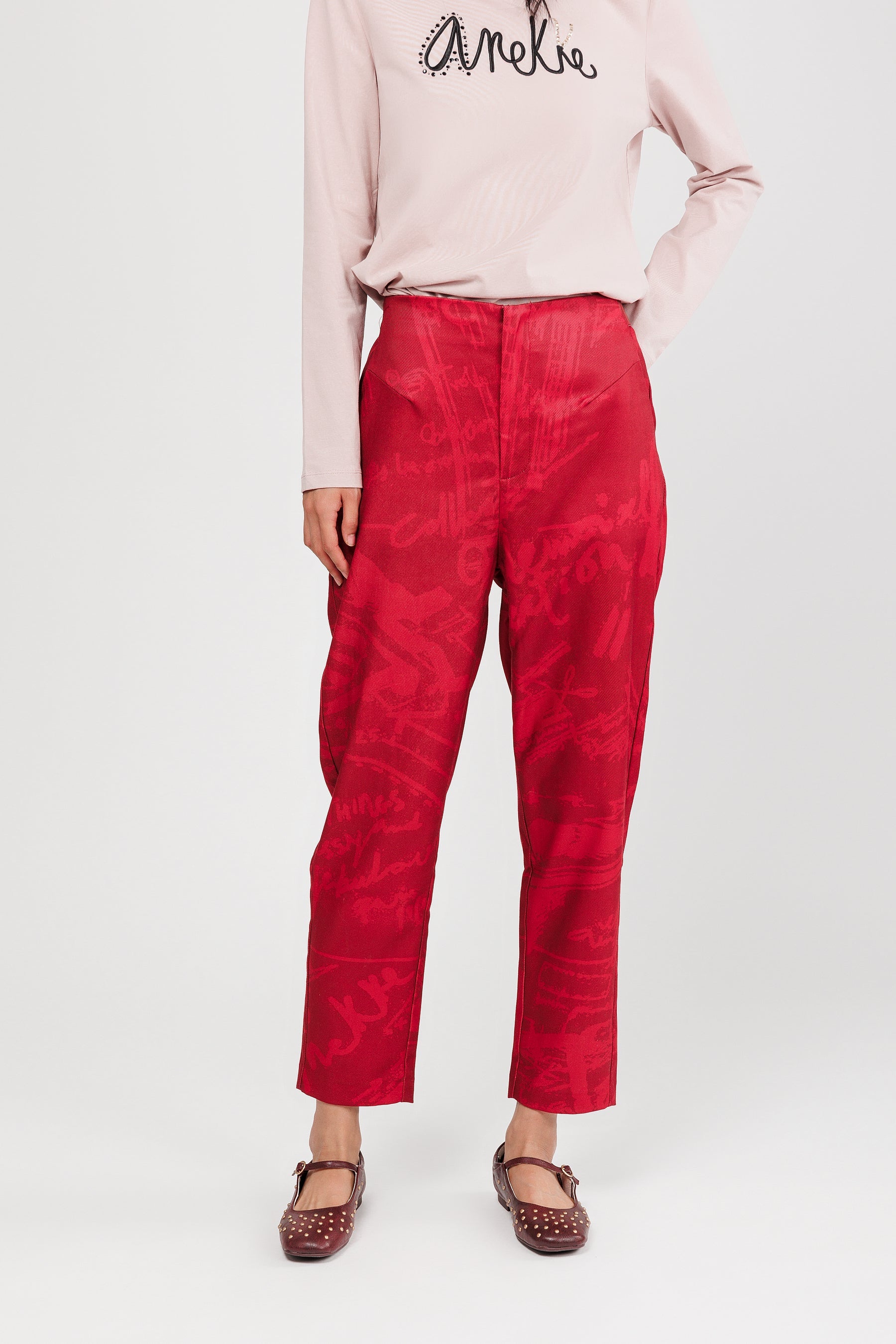 Pantalon bordeaux