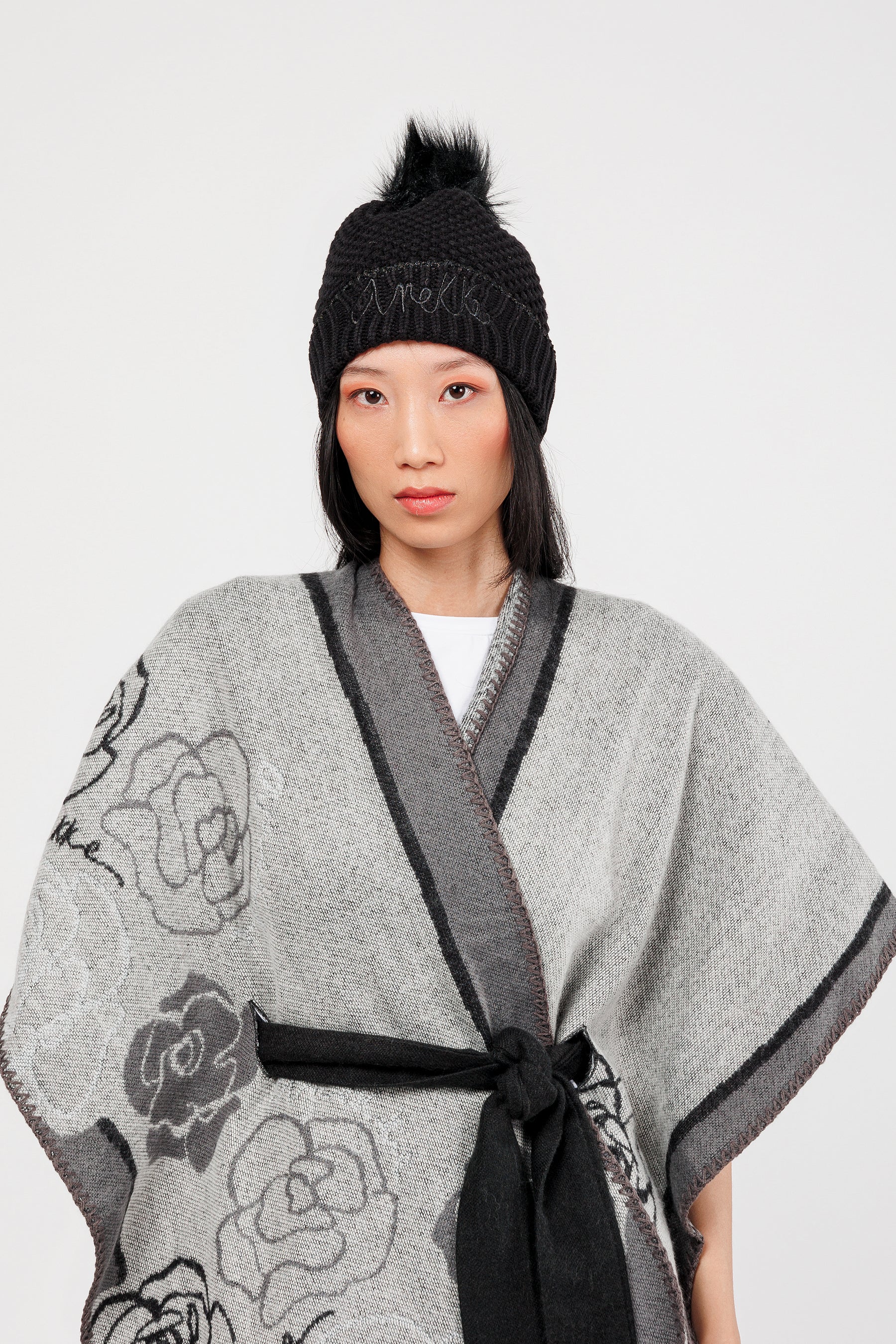Bonnet en maille noir
