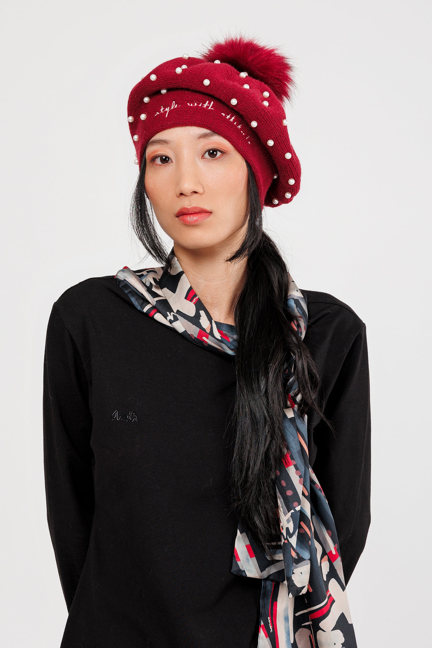 Béret en maille Mademoiselle