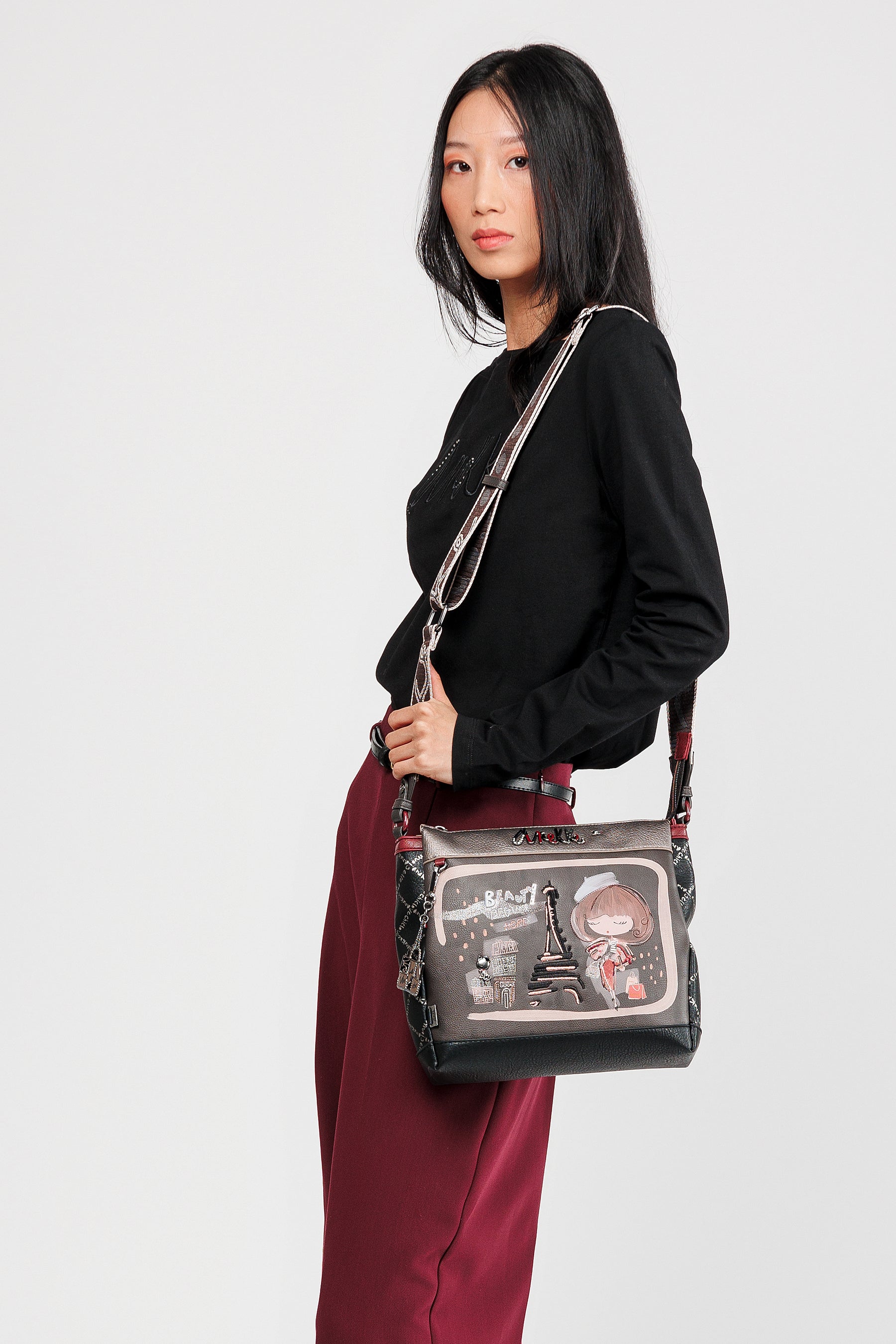Sac bandoulière 3 compartiments Mademoiselle