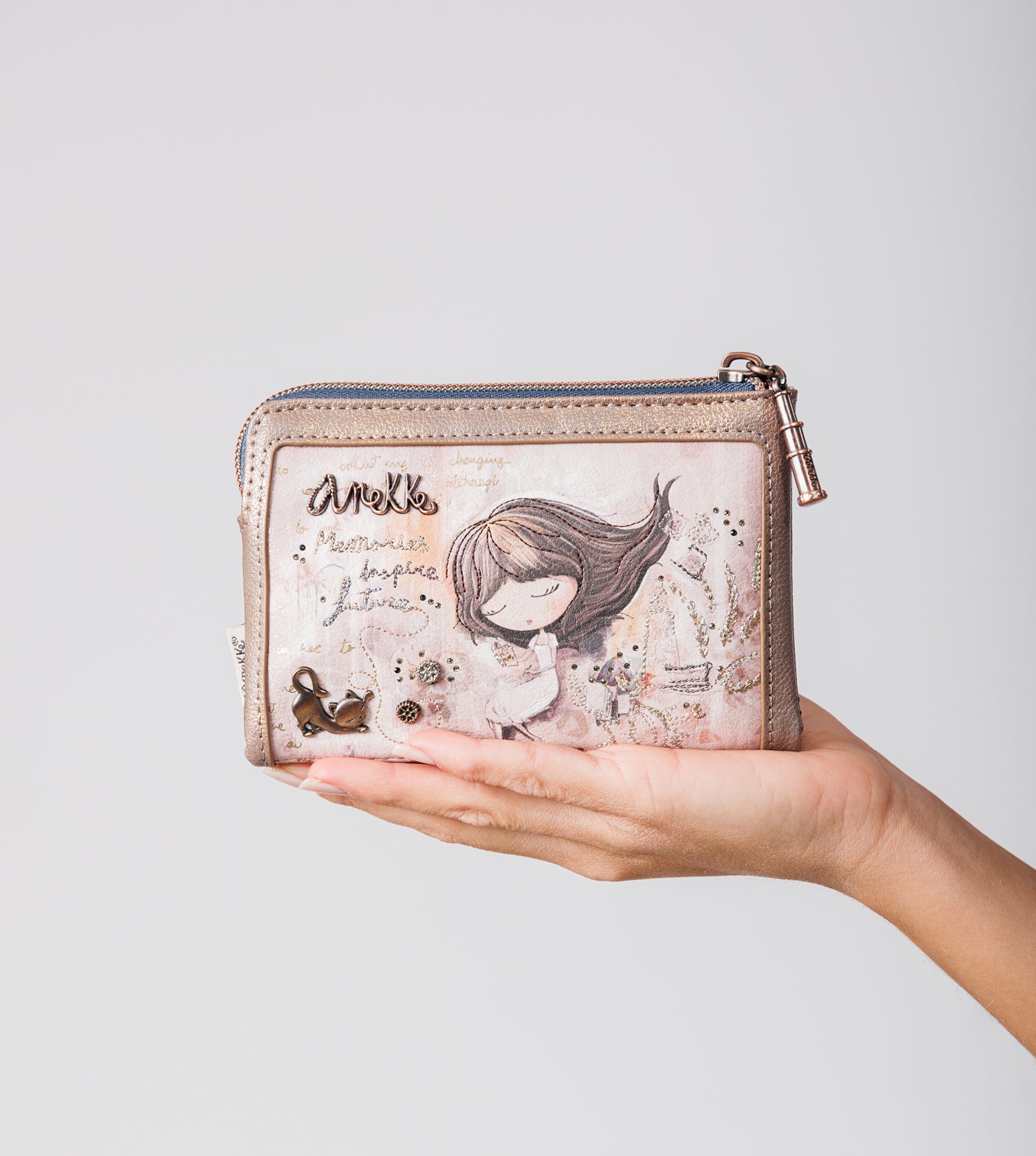 Portefeuille flexible moyen RFID Memories