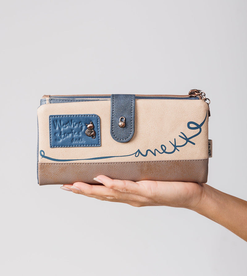 Grand portefeuille flexible RFID Memories
