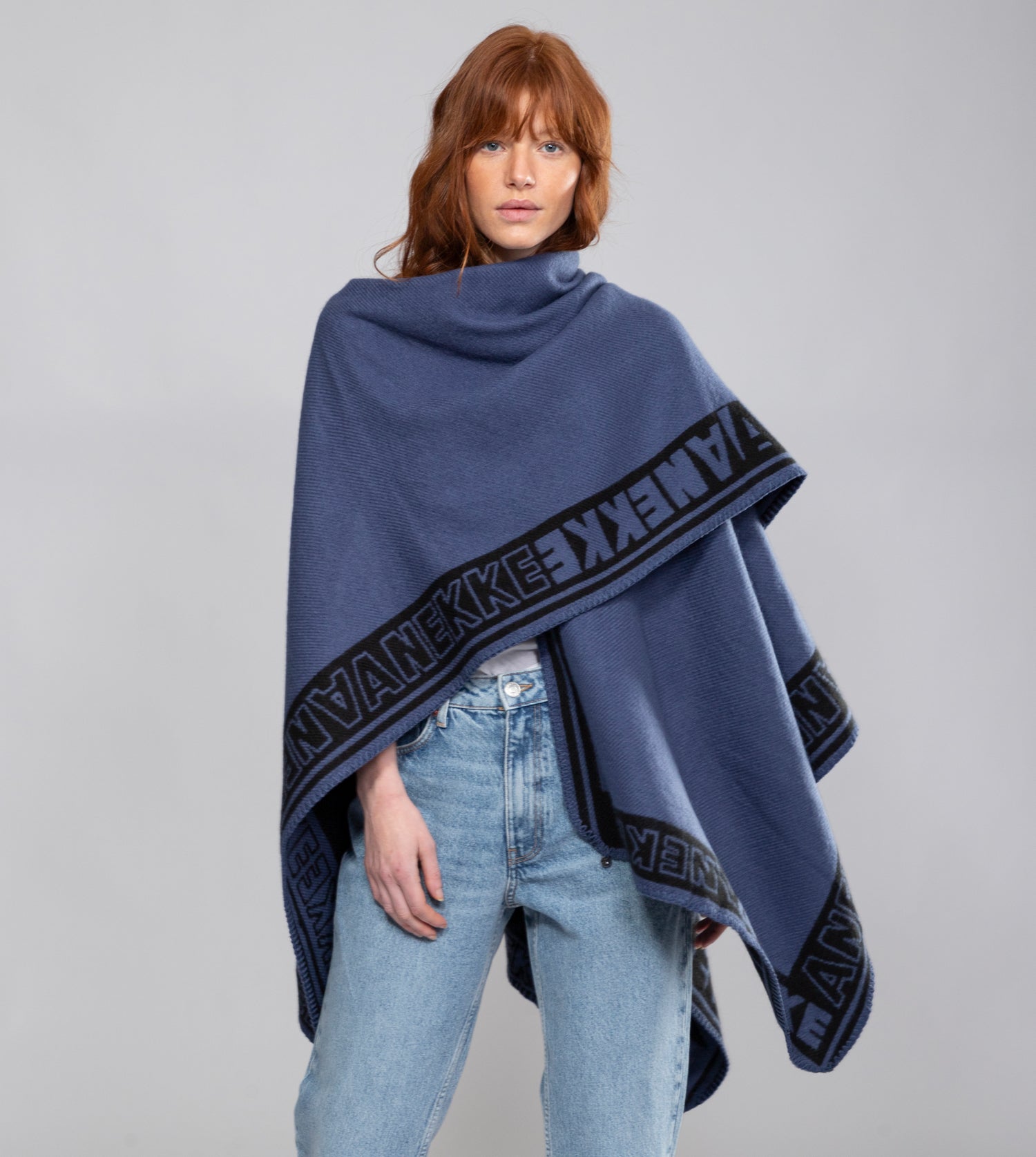 Poncho Shodō bleu marine