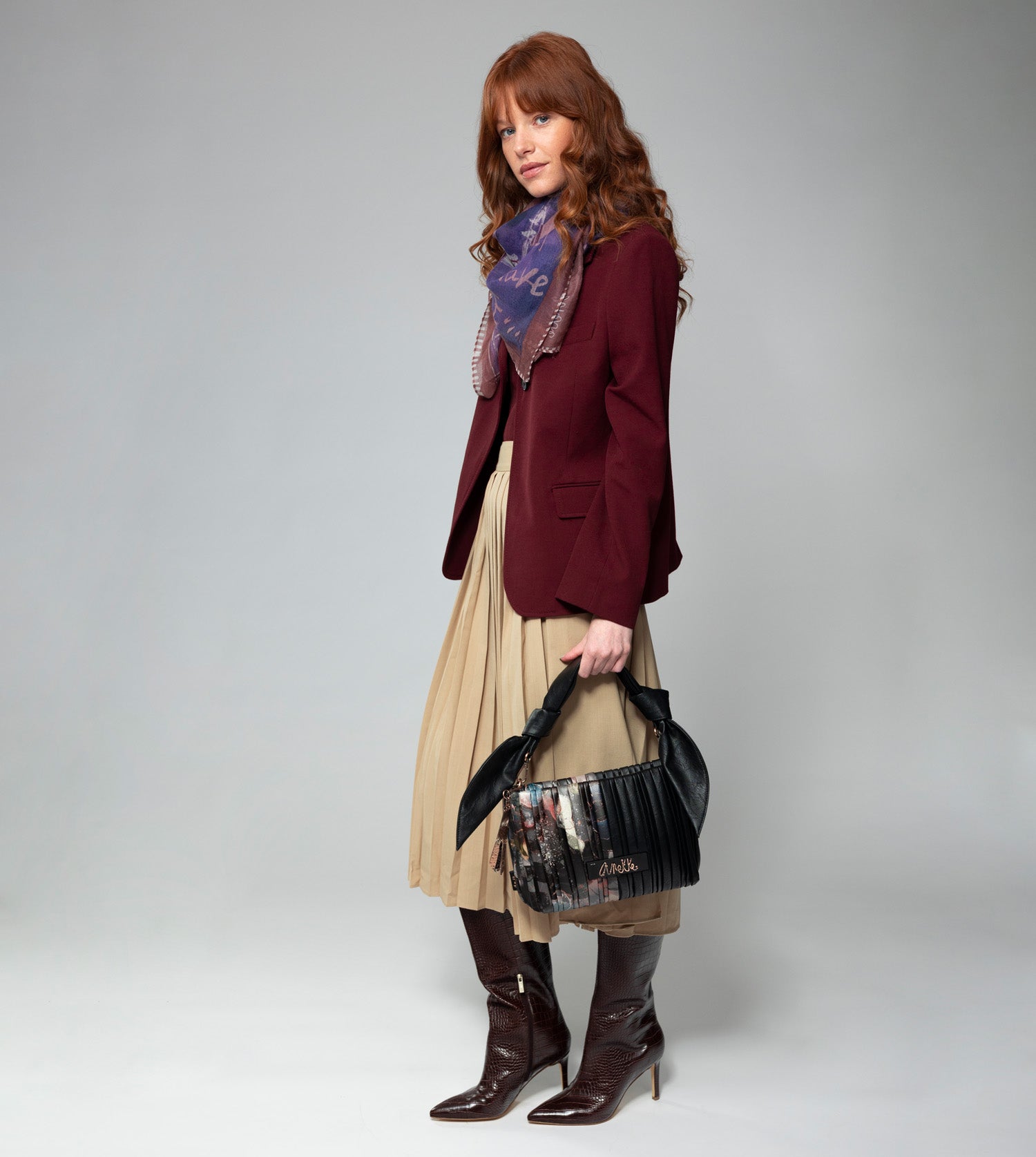 Sac à bandoulière plissé de la palette shōen