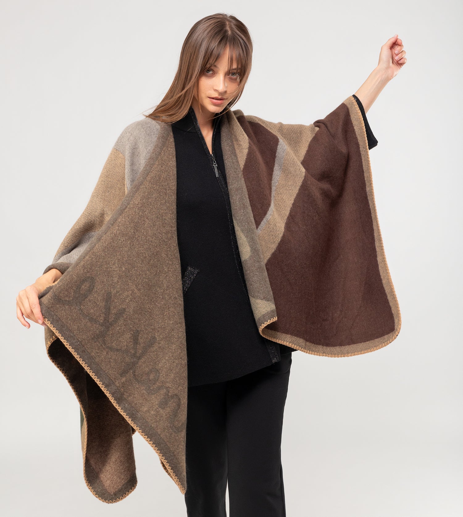 Poncho imprimé Anekke