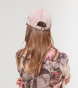 Sweat-shirt rose à dos imprimé