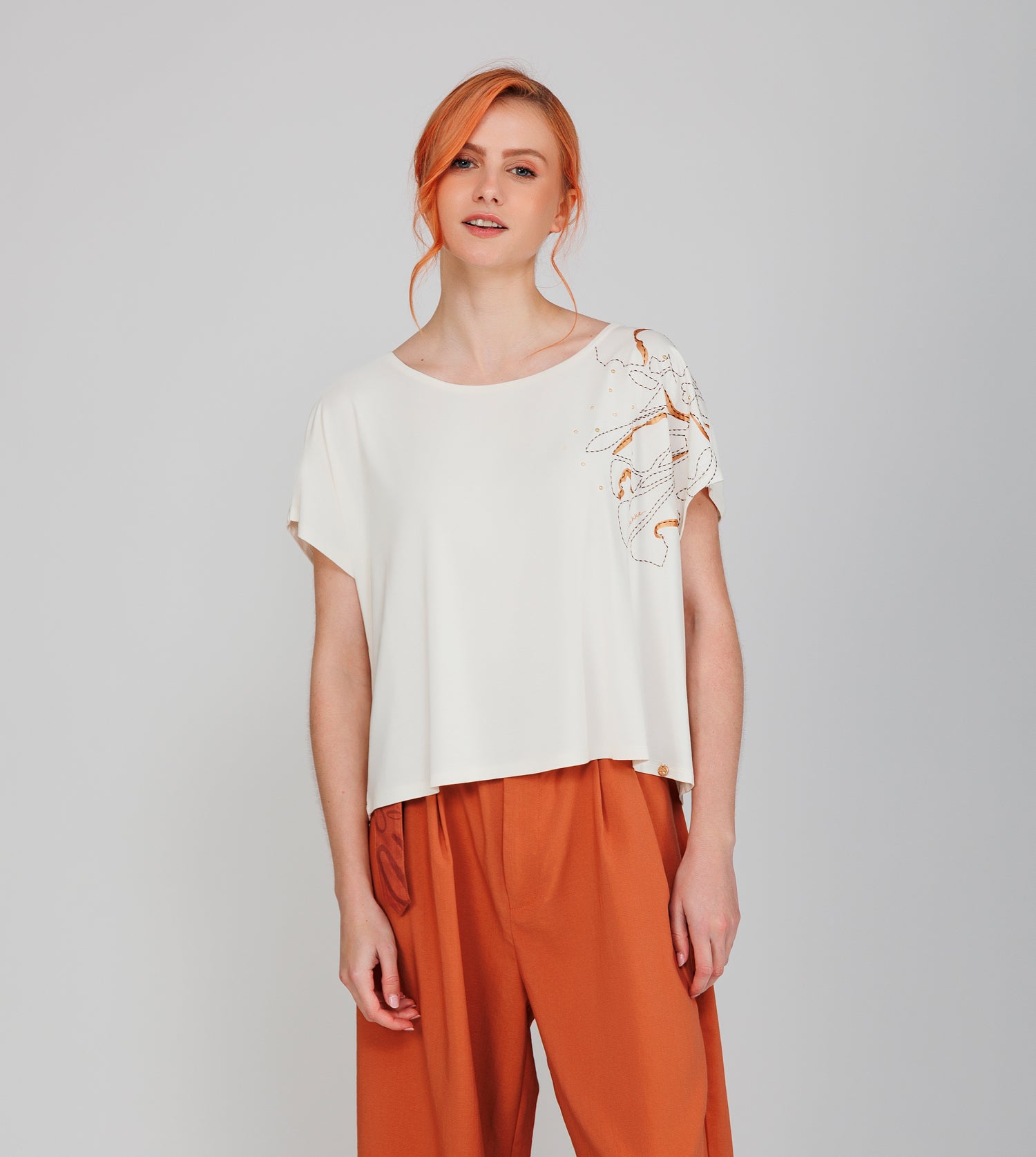 T-shirt beige Anekke