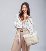 Grand sac bandoulière avec poche avant Memories