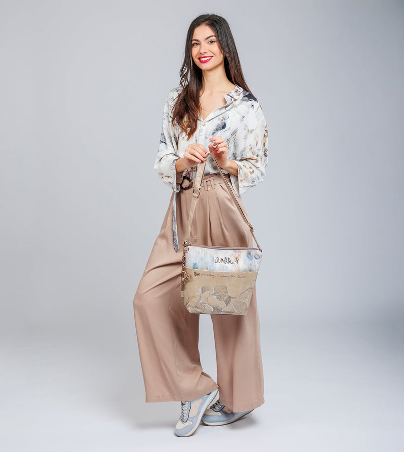 Grand sac bandoulière avec poche avant Memories
