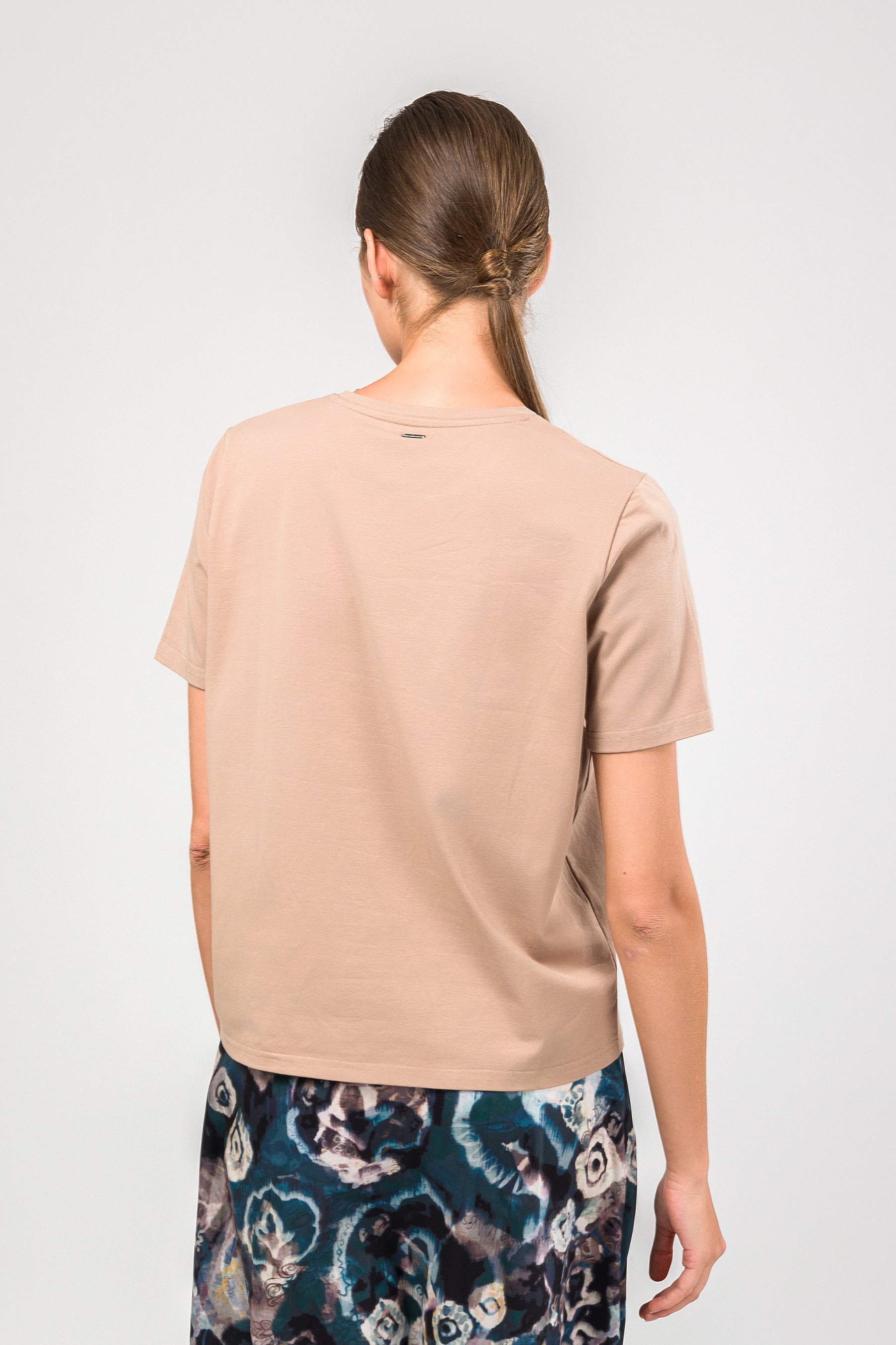 T-shirt à manches courtes taupe