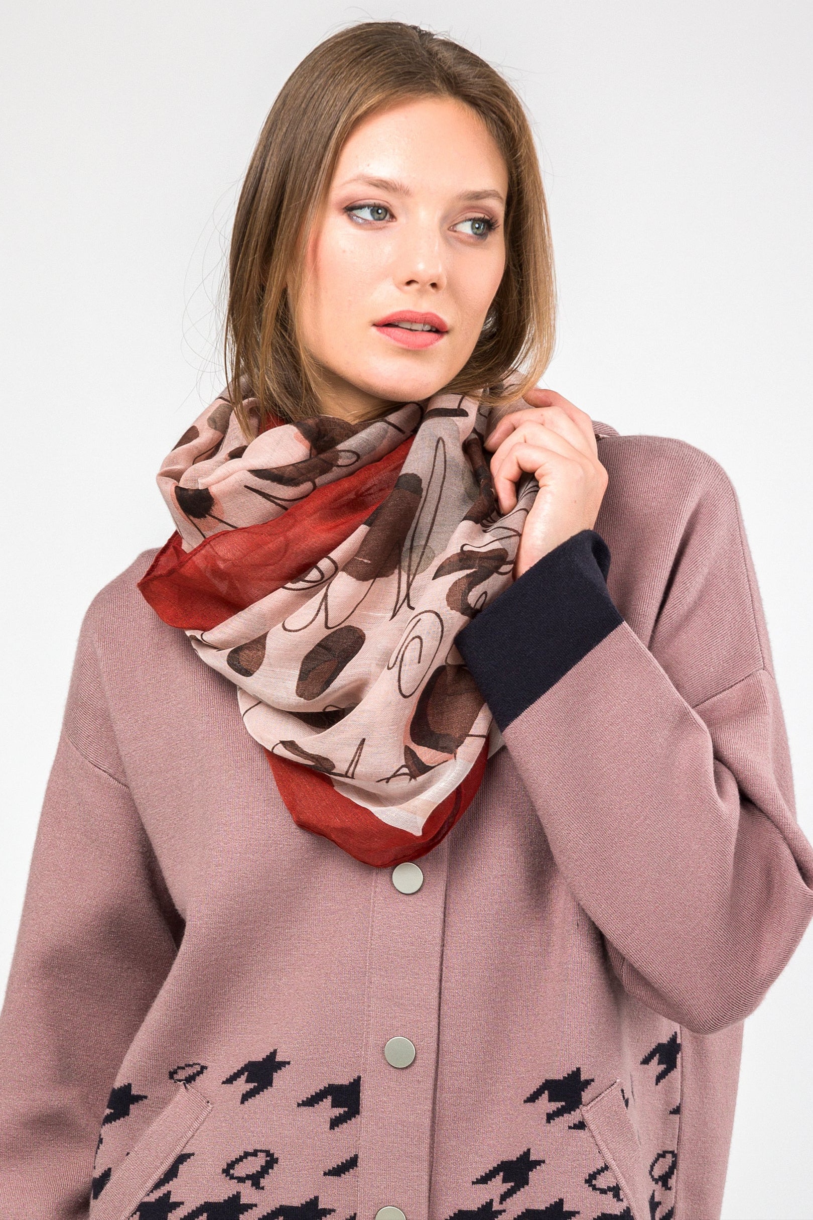 Foulard imprimé Mademoiselle