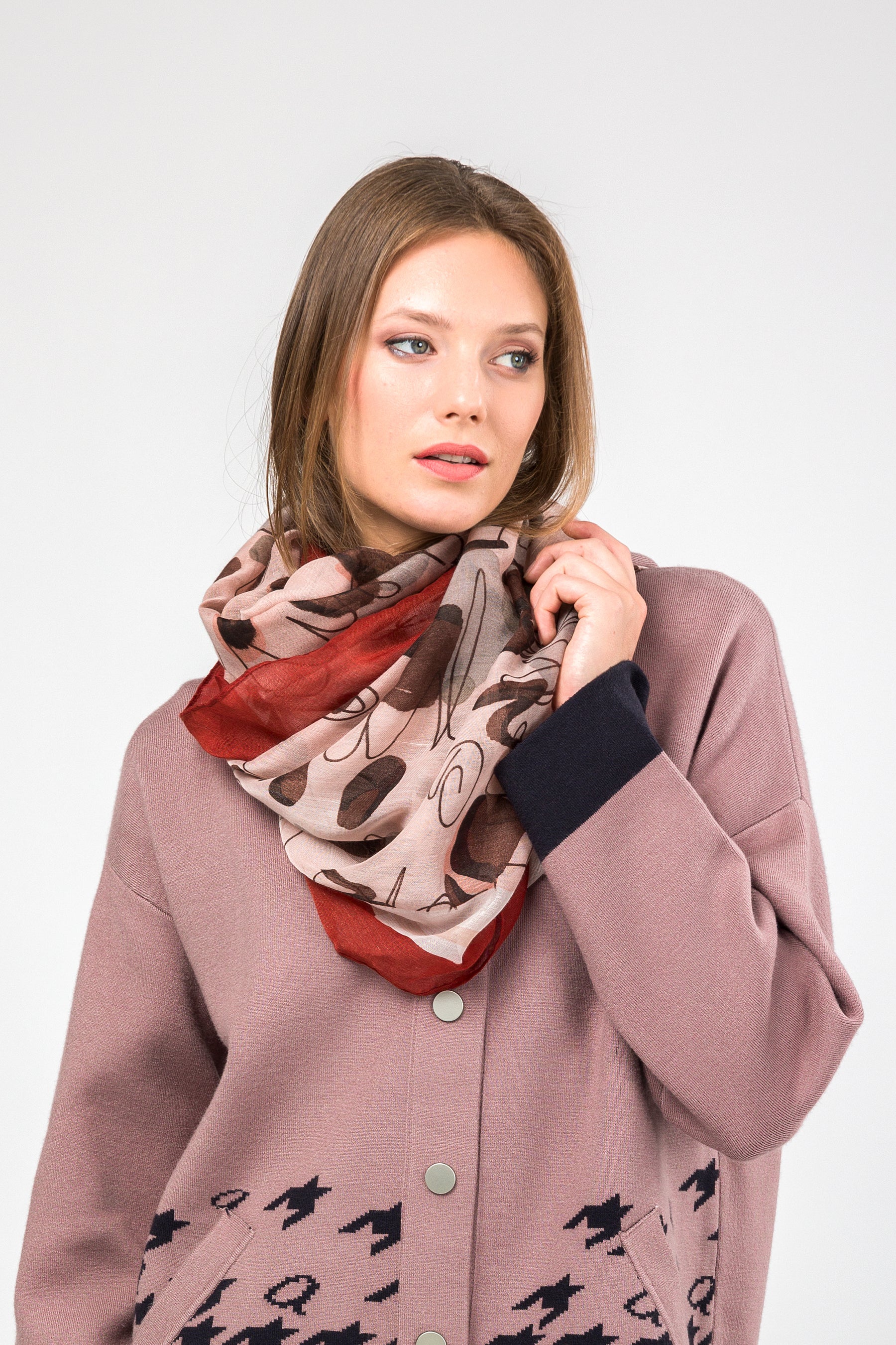 Foulard imprimé Mademoiselle