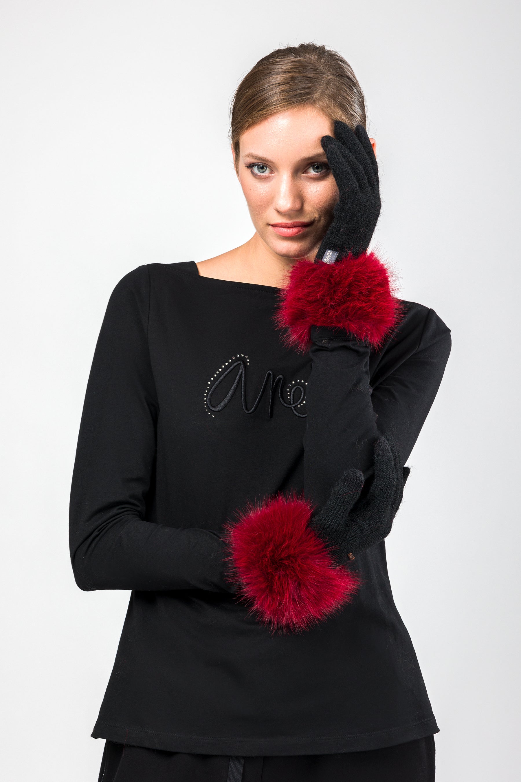 Gants bicolores