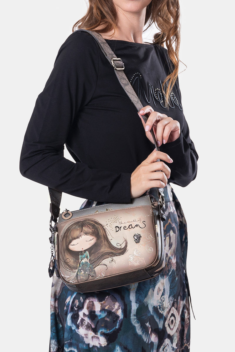 Sac bandoulière 3 compartiments moyen Real