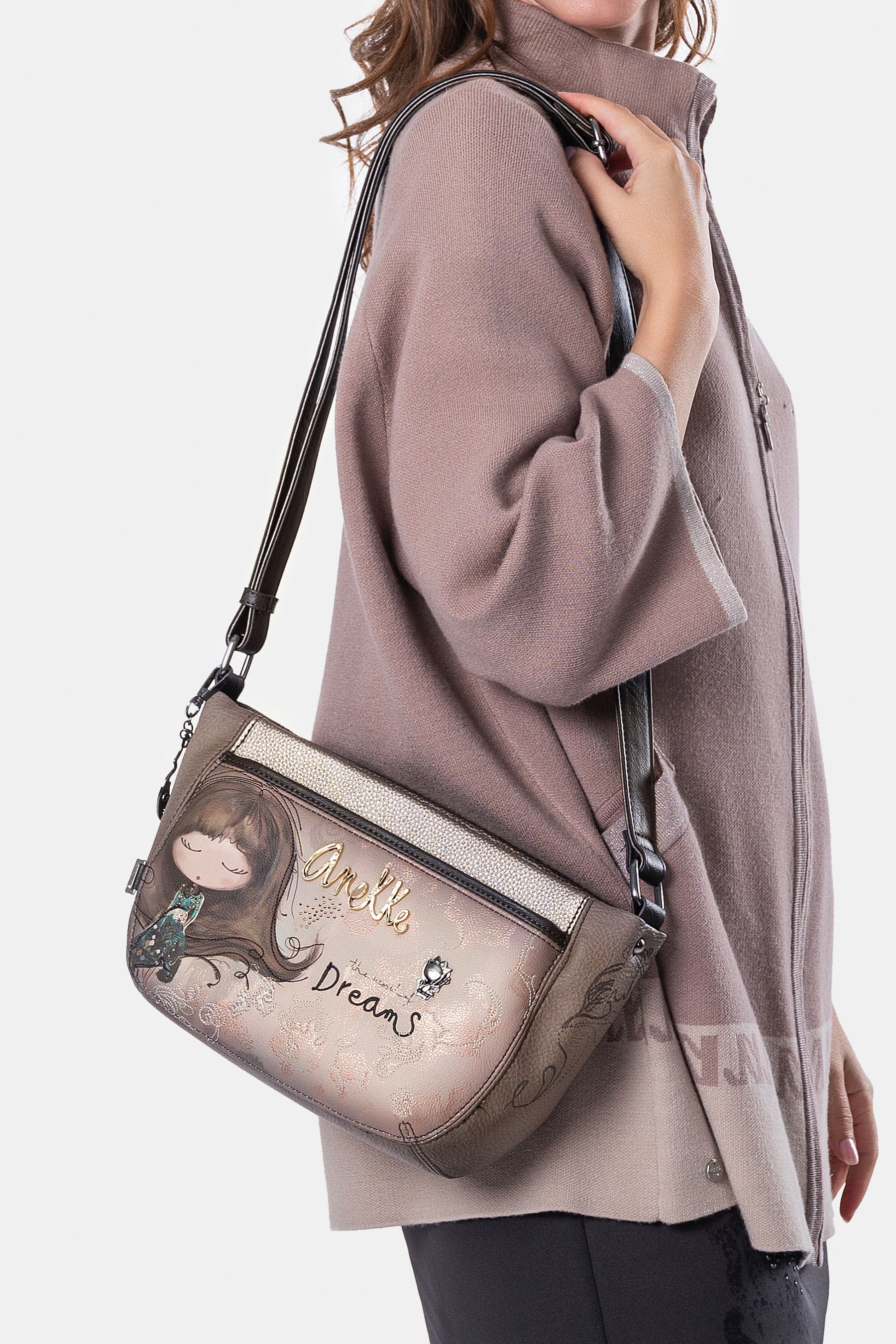 Sac bandoulière ovale petit Real