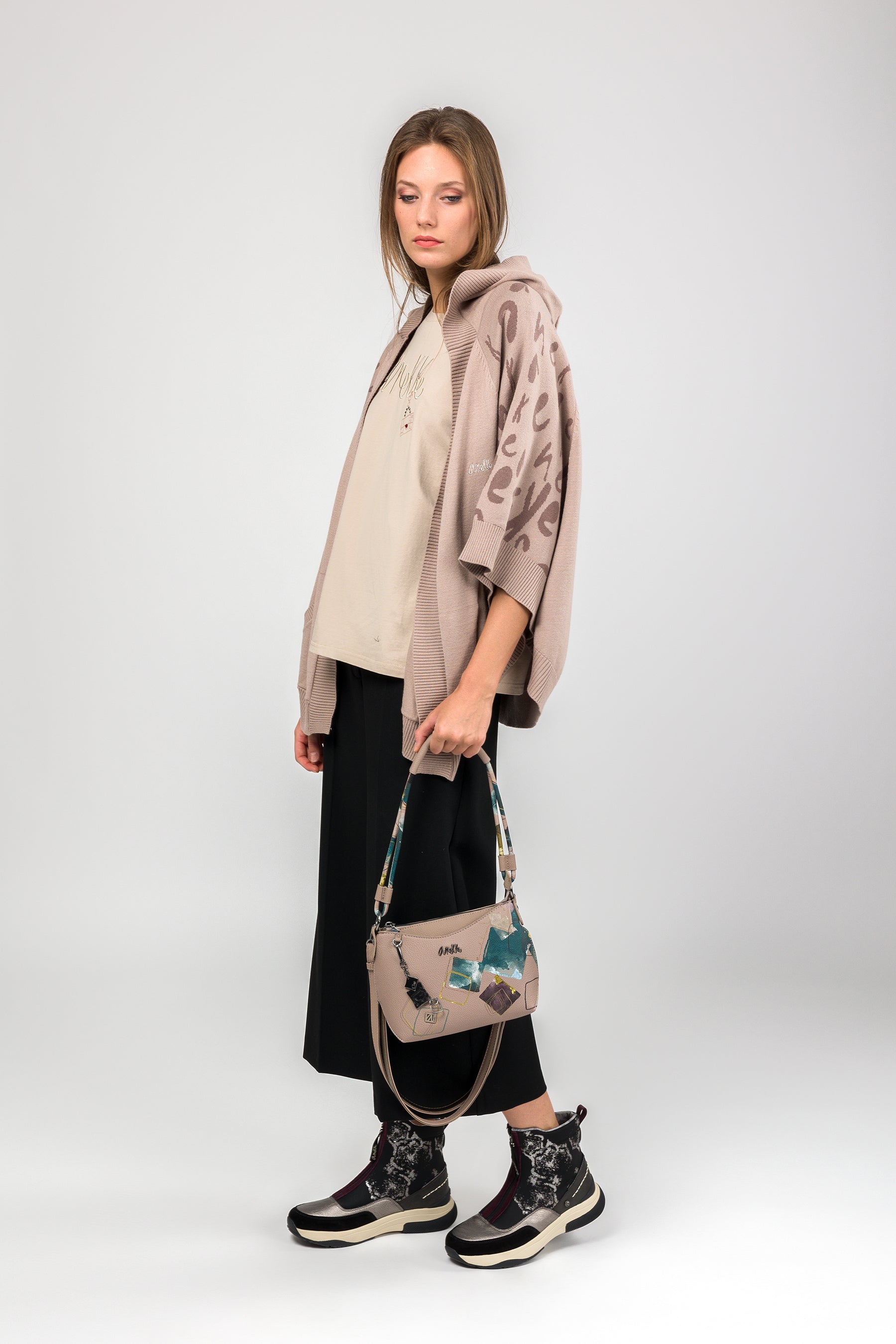 Sac à main avec bandoulière moyen Evolution