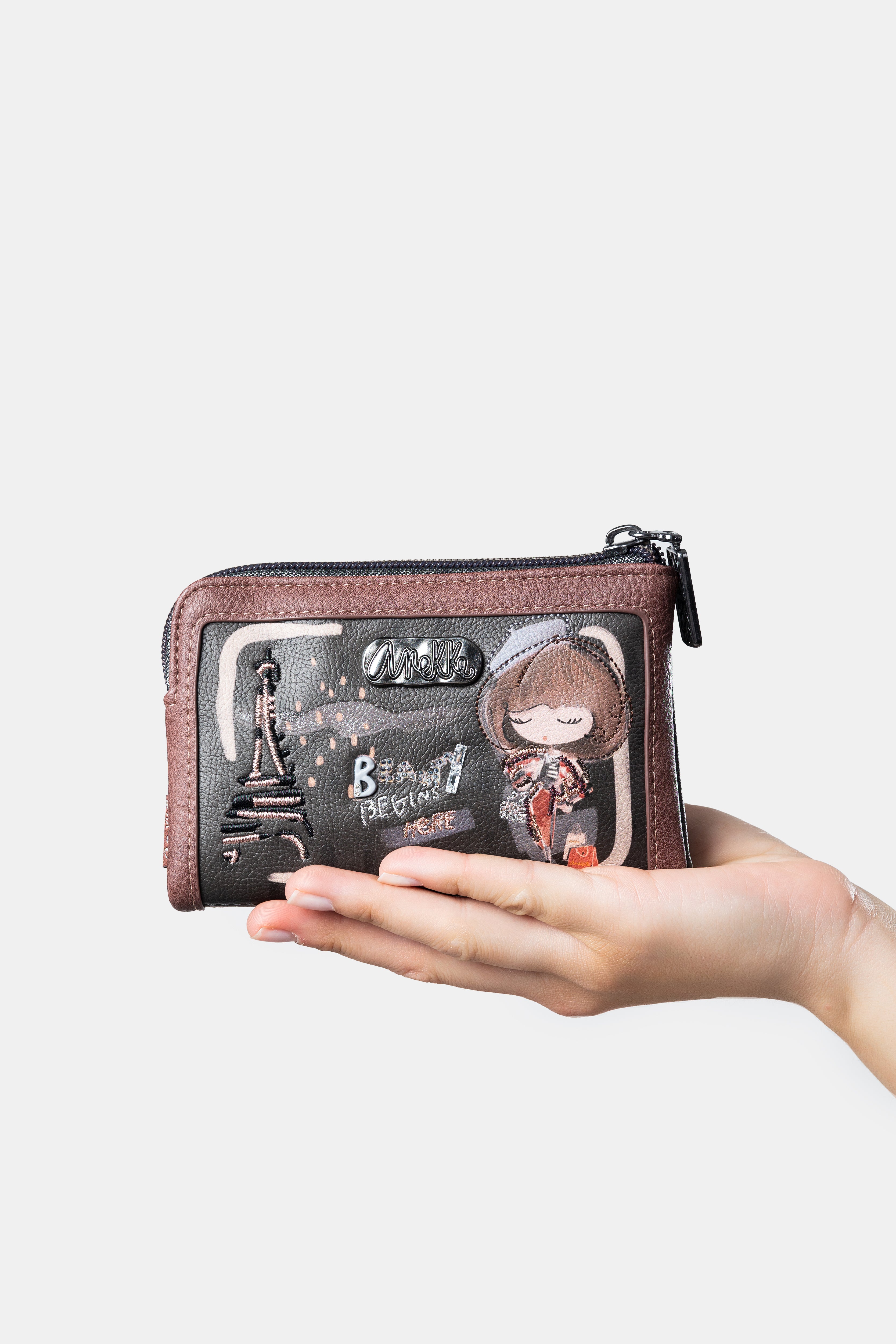 Portefeuille souple RFID moyen Mademoiselle