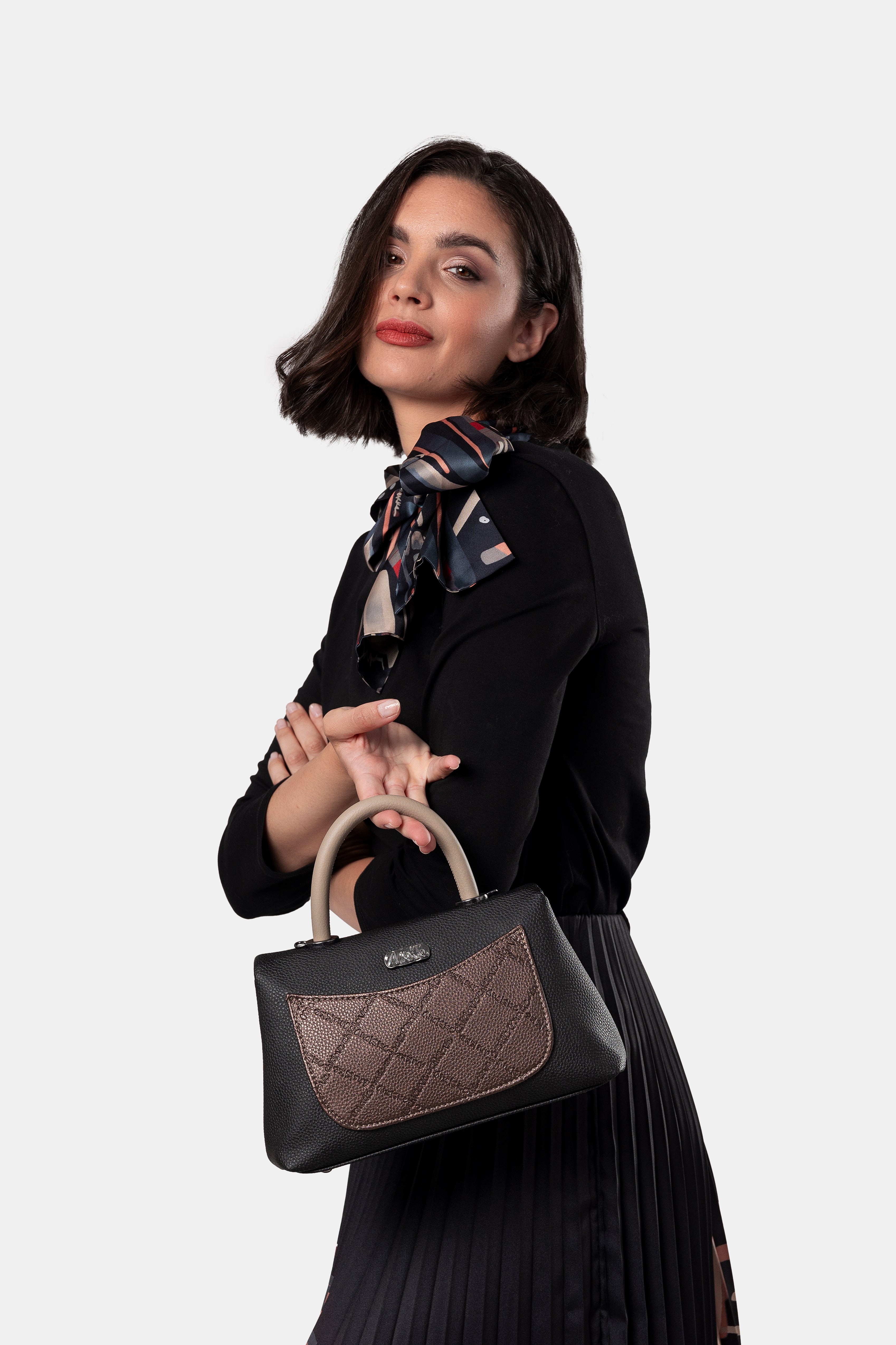 Sac à main avec anse et bandoulière petit Parisian