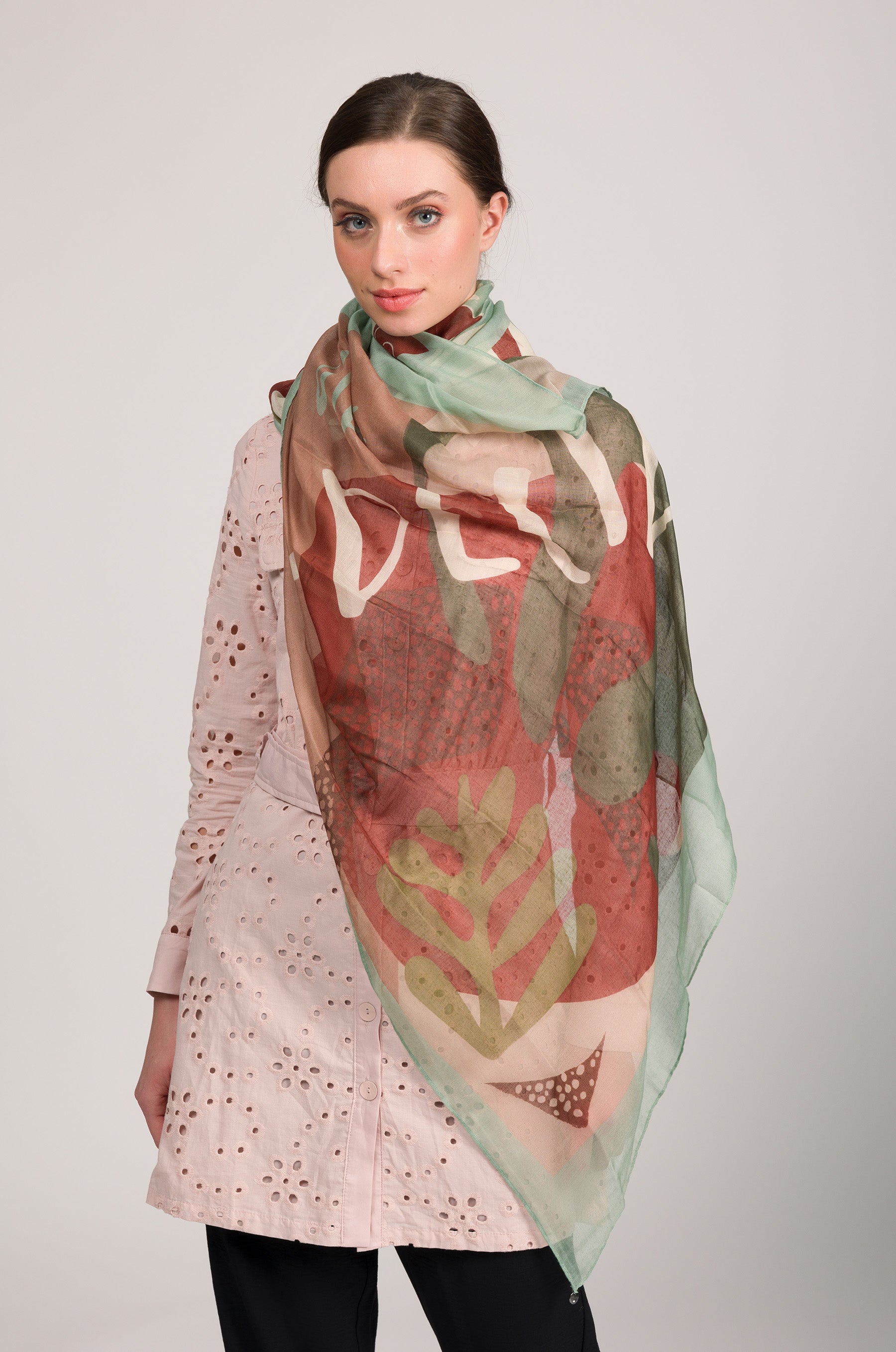 Foulard vert Muse