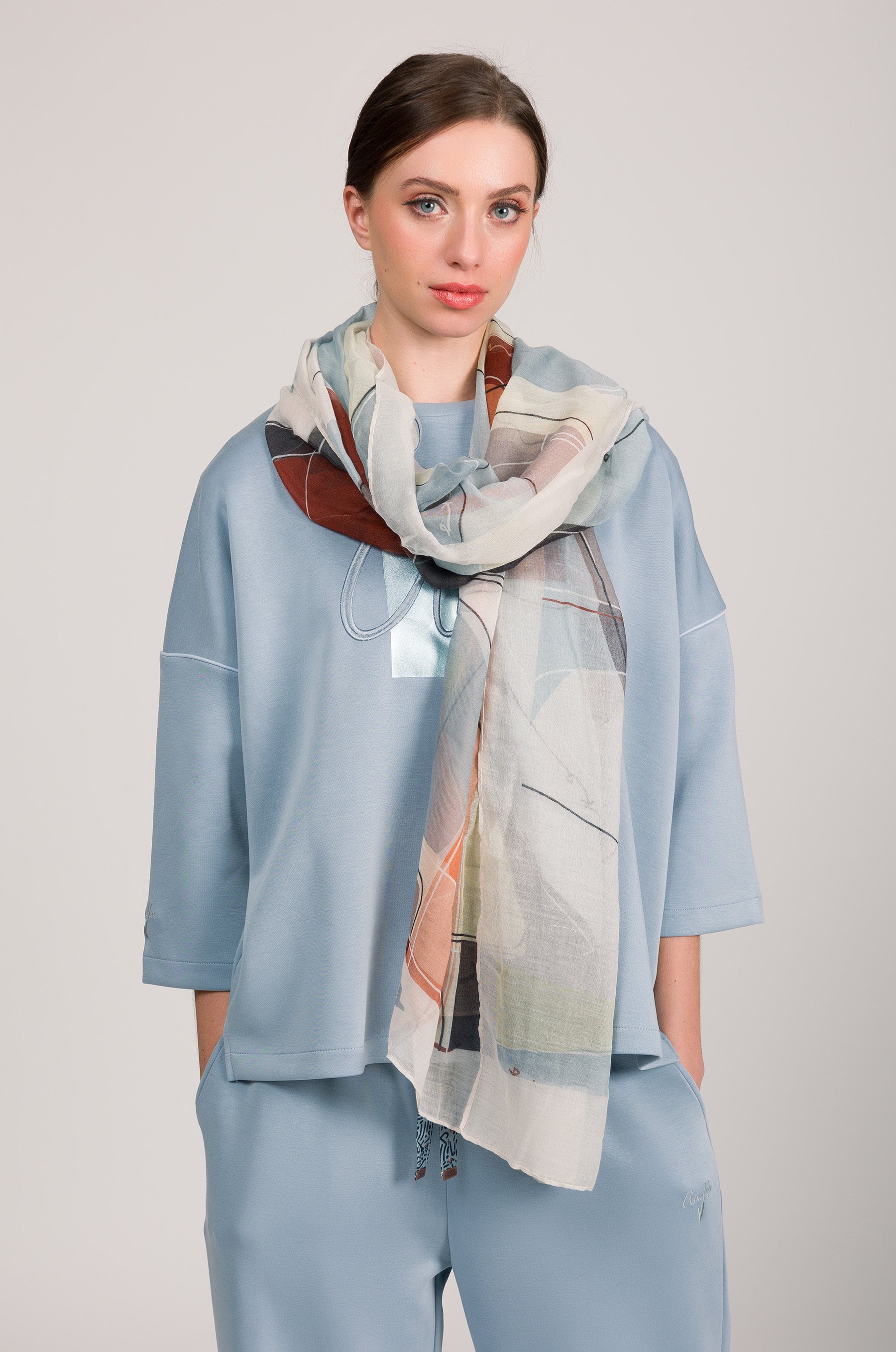 Foulard imprimé Eikon