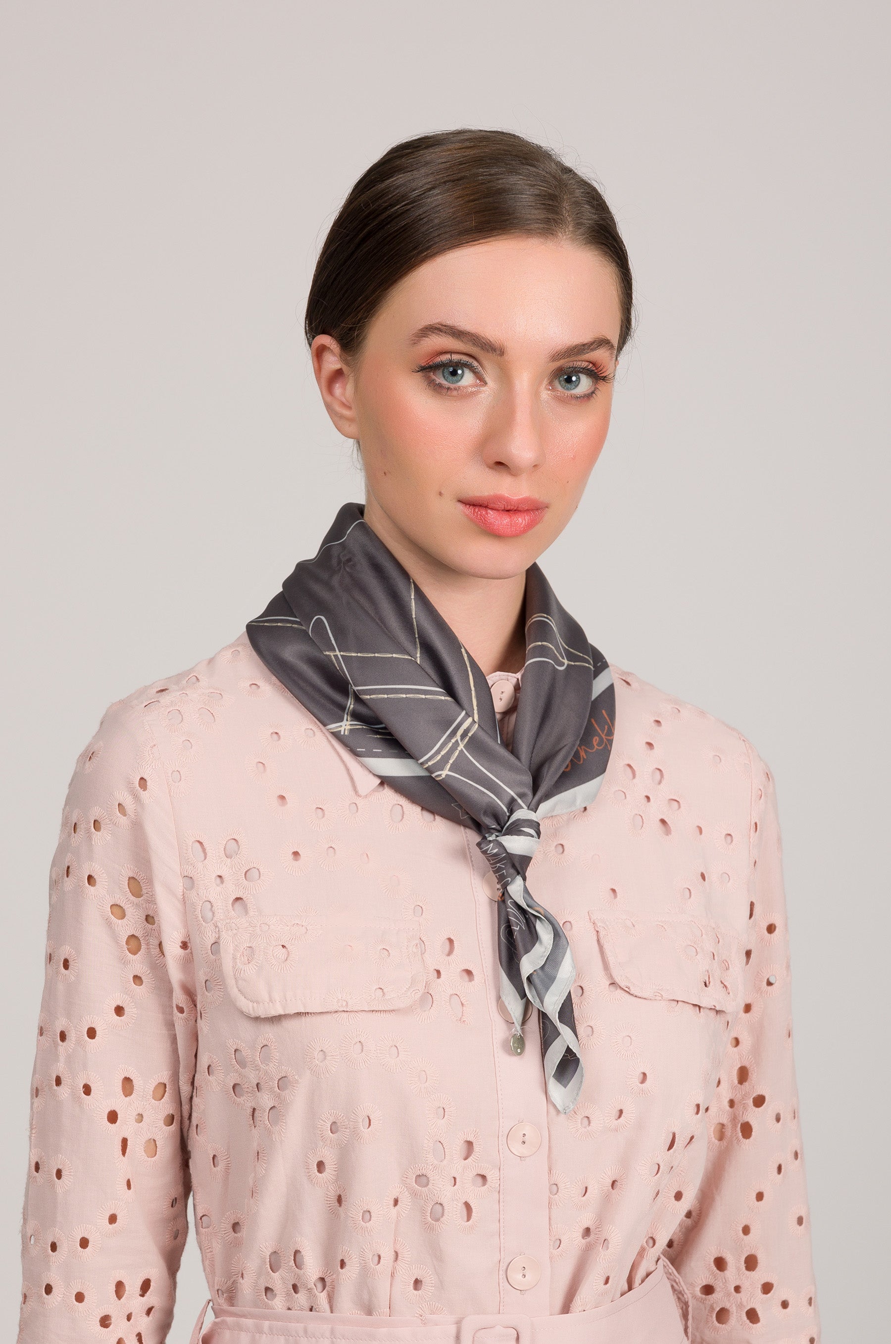 Foulard carré imprimé Auralis