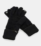 Gants tricotés noirs