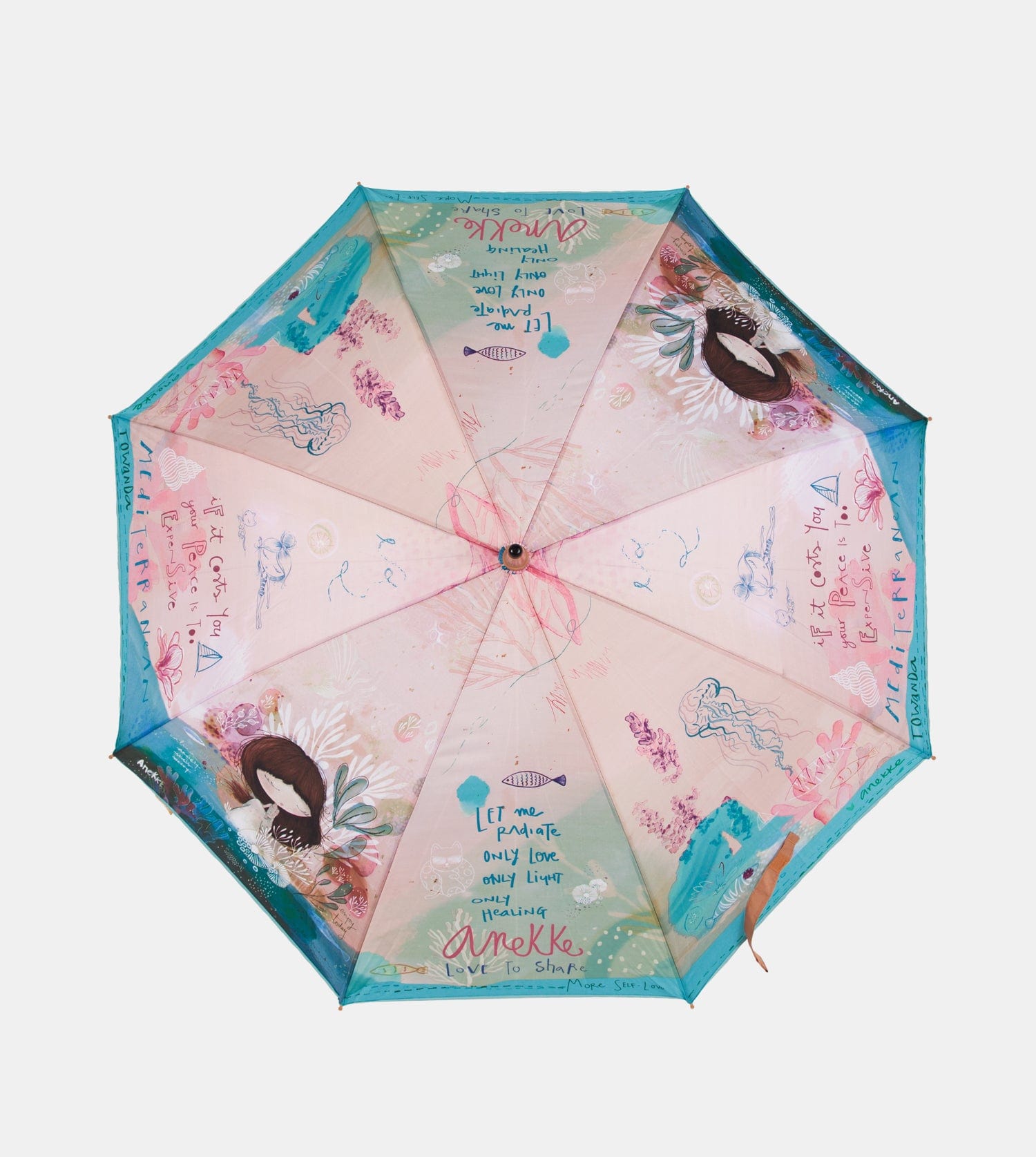 Parapluie long méditerranéen